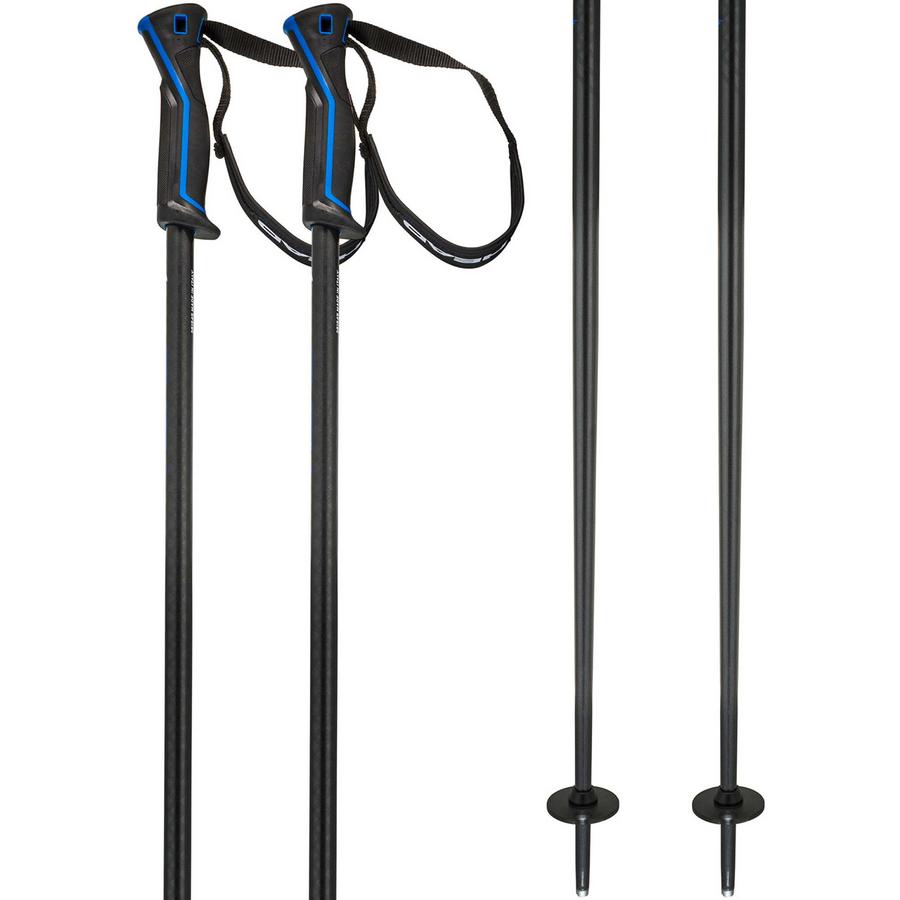 Bastoni Da Sci Head Frontside Black Speed Blu – Impugnatura Ergonomica Con Passanti Imbottiti Destri E Sinistri – Finitura Opaca E Lucida – Piastra 50 Mm E Punta A Stella