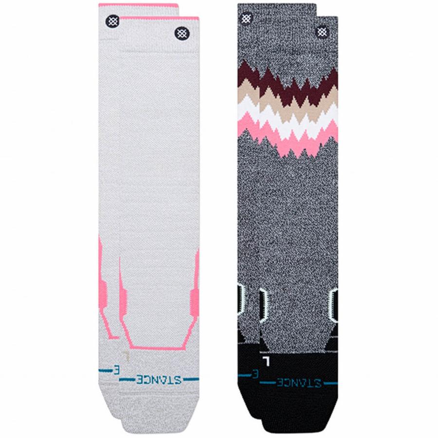 Stance 2X Mid Poly Snow 2 Pack Women's Snowboard Socks