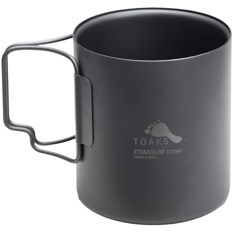 Toaks Titanium 370ml Double Wall Lightweight Camping Cup