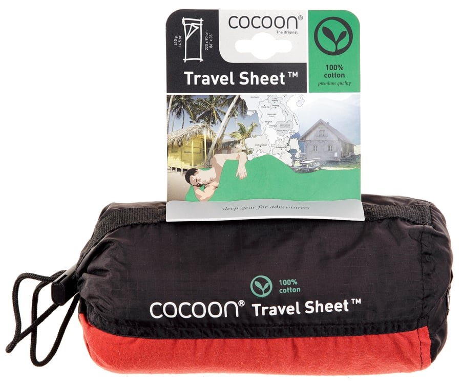 アウトドア・釣り・旅行用品 COCOON Travel Sheet 100% Silk 220x90cm