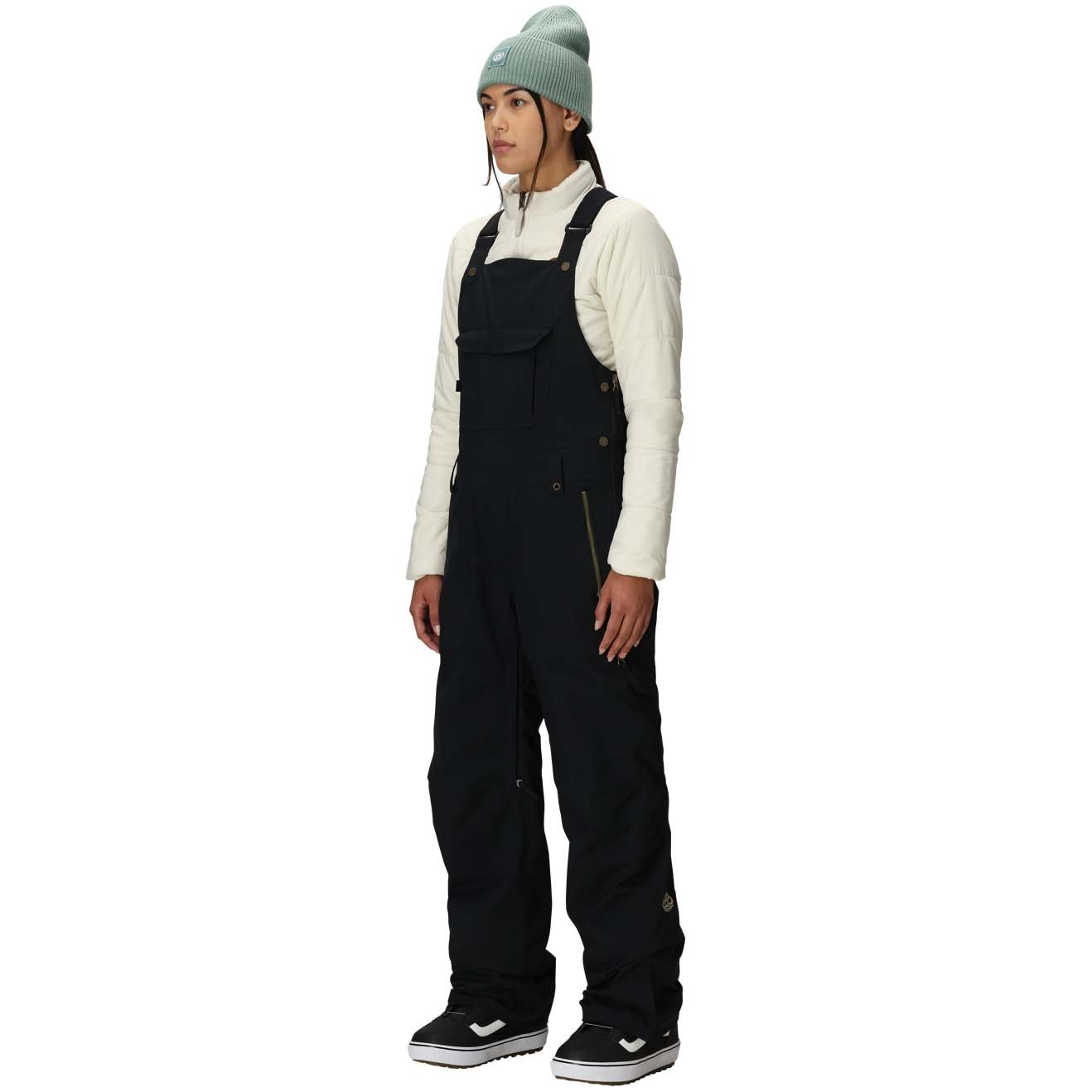 スノーボード 22-23 686 BLACK MAGIC INSULATED BIB 686 Black Magic Insulated Bib Bottoms | Absolute-Snow