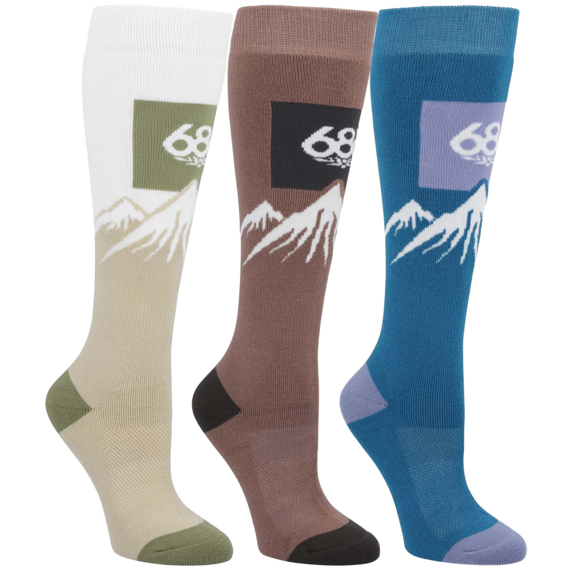 686 Snow Caps Women's 3-Pack Snowboard Socks
