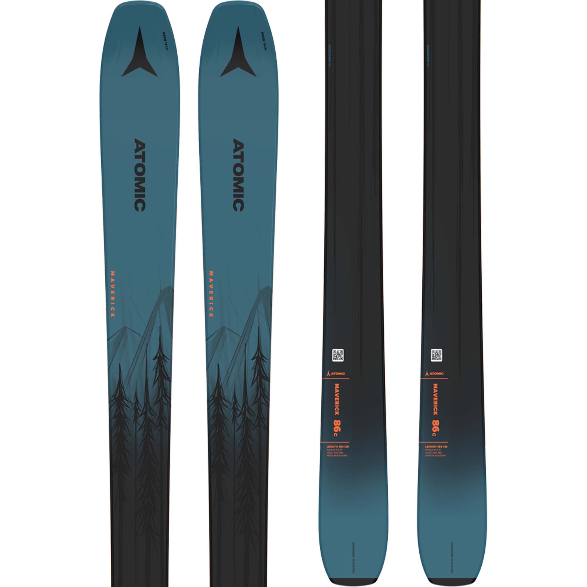 Ex Demo Atomic Maverick 86 C Skis With Atomic Warden Bindings