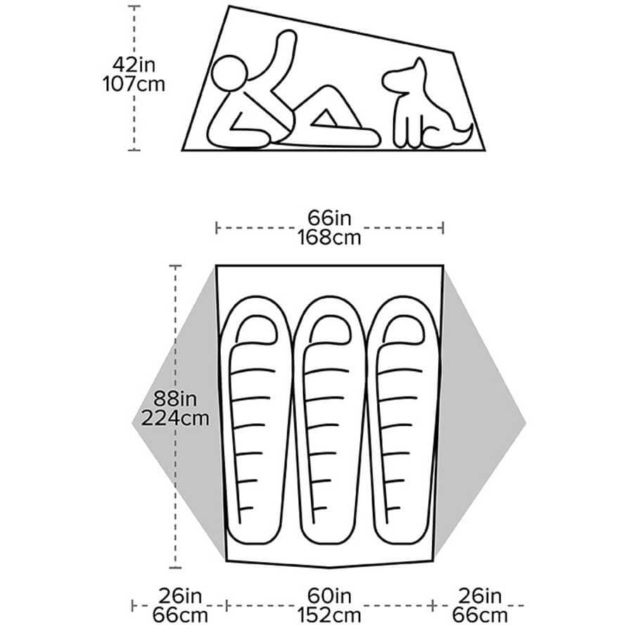 Big Agnes Tiger Wall UL3 SD Ultralight Backpacking Tent