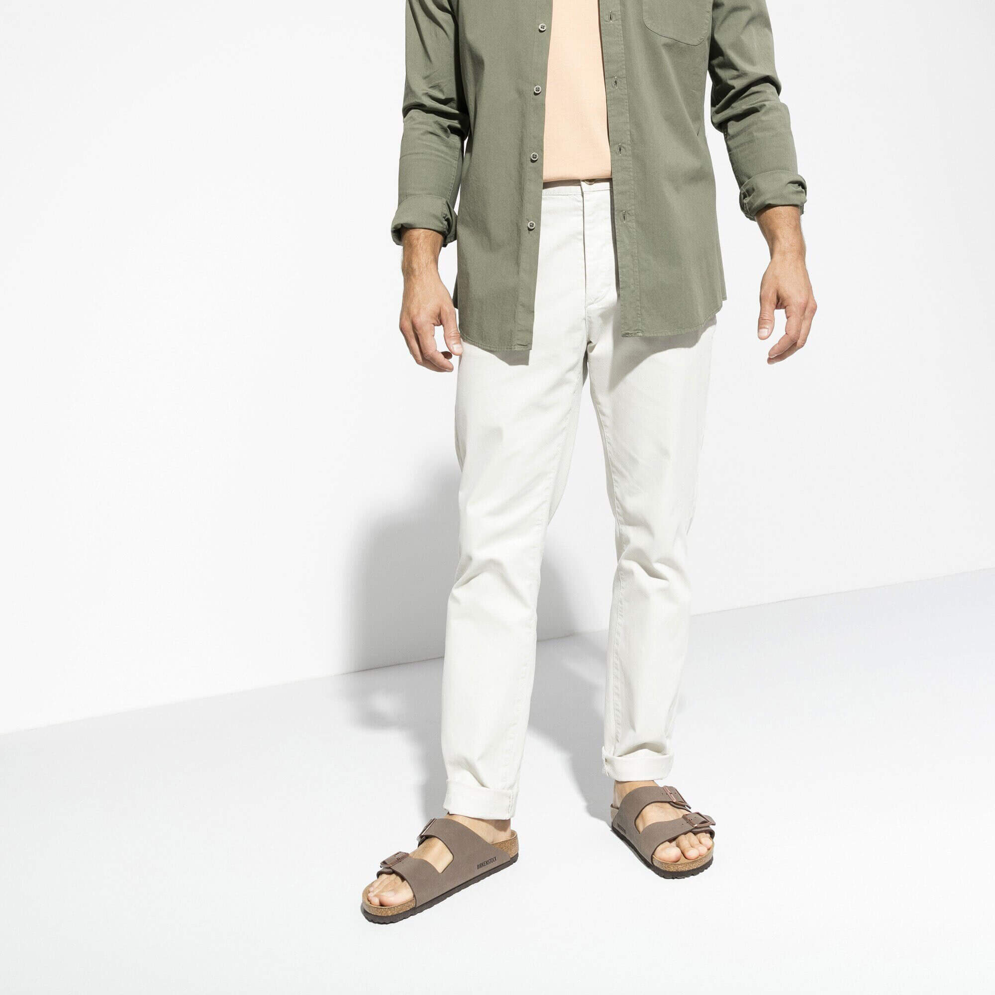 Birkenstock Arizona Men's Birko-Flor Nubuck Sandals