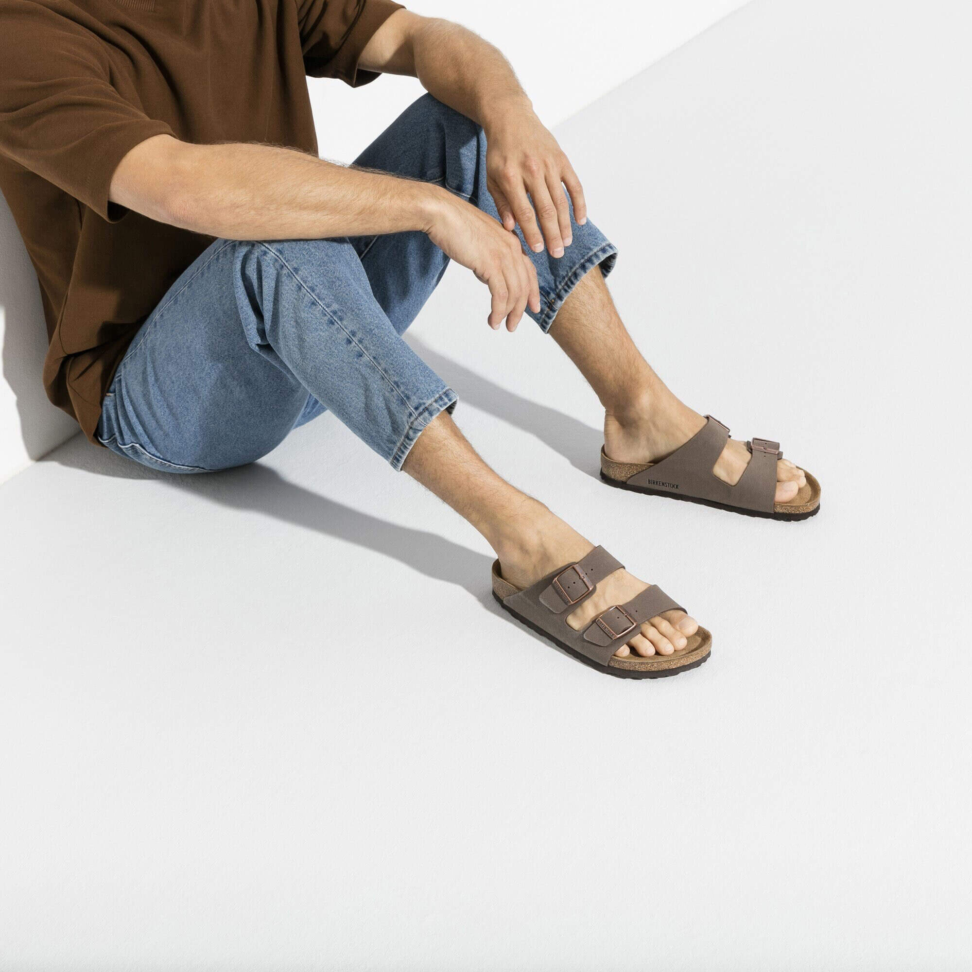Birkenstock Arizona Men's Birko-Flor Nubuck Sandals