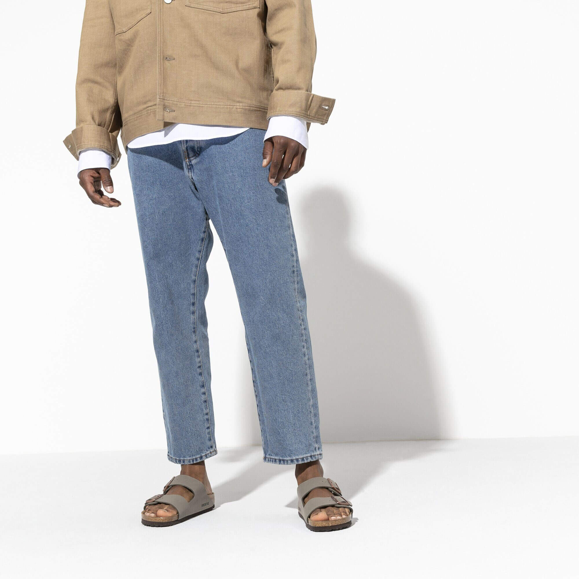 Birkenstock Arizona Men's Birko-Flor Nubuck Sandals