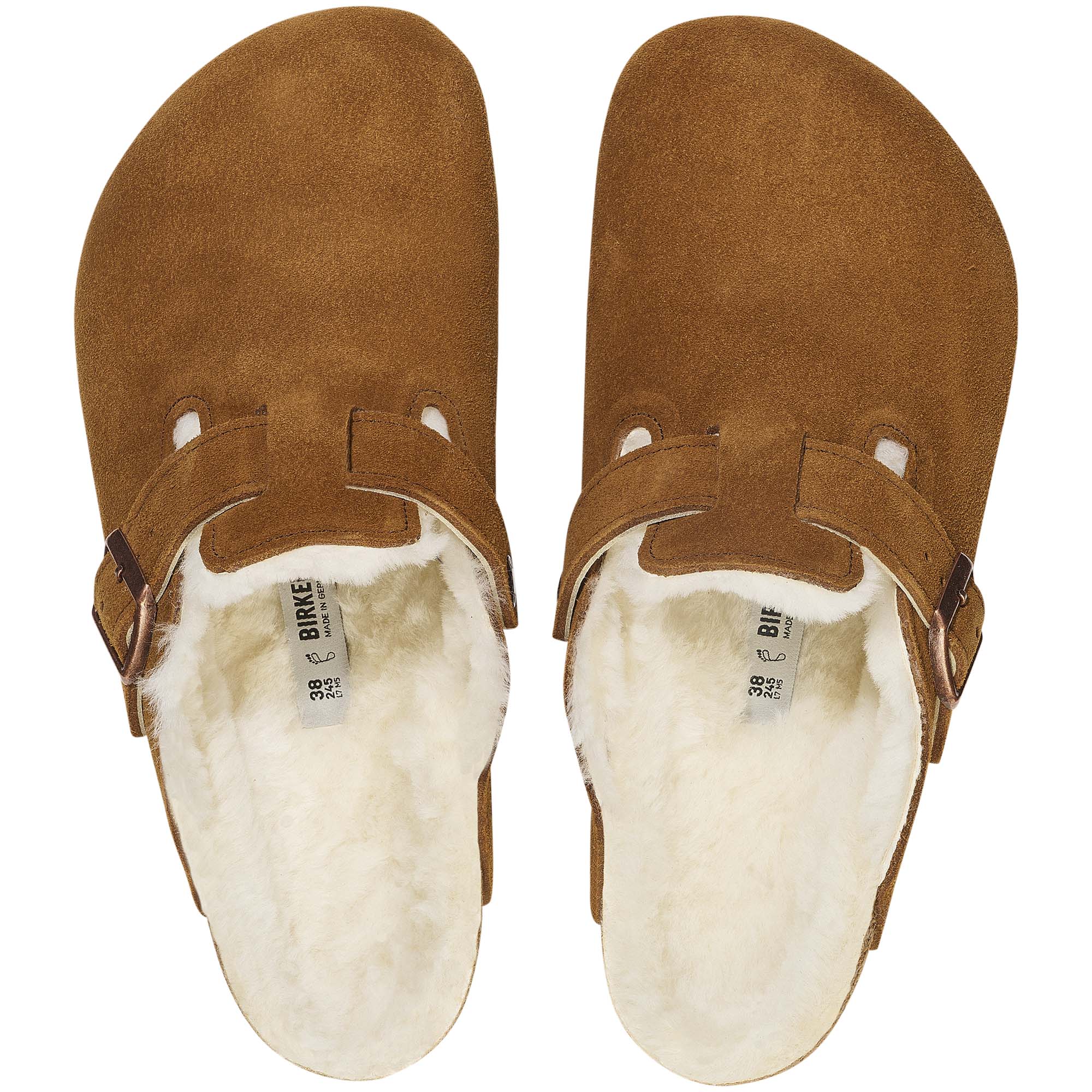 Birkenstock Boston Shearling Suede Women's Slippers