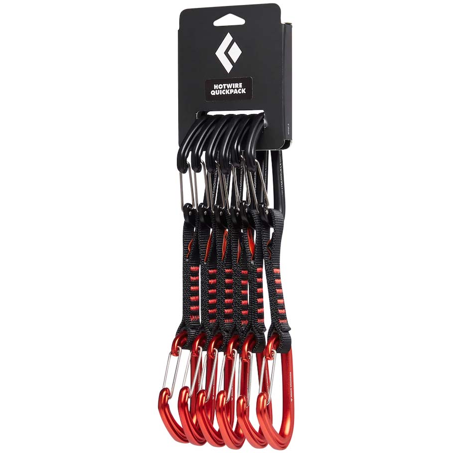 Black Diamond HotWire Quickpack Rock Climbing Quickdraw Set
