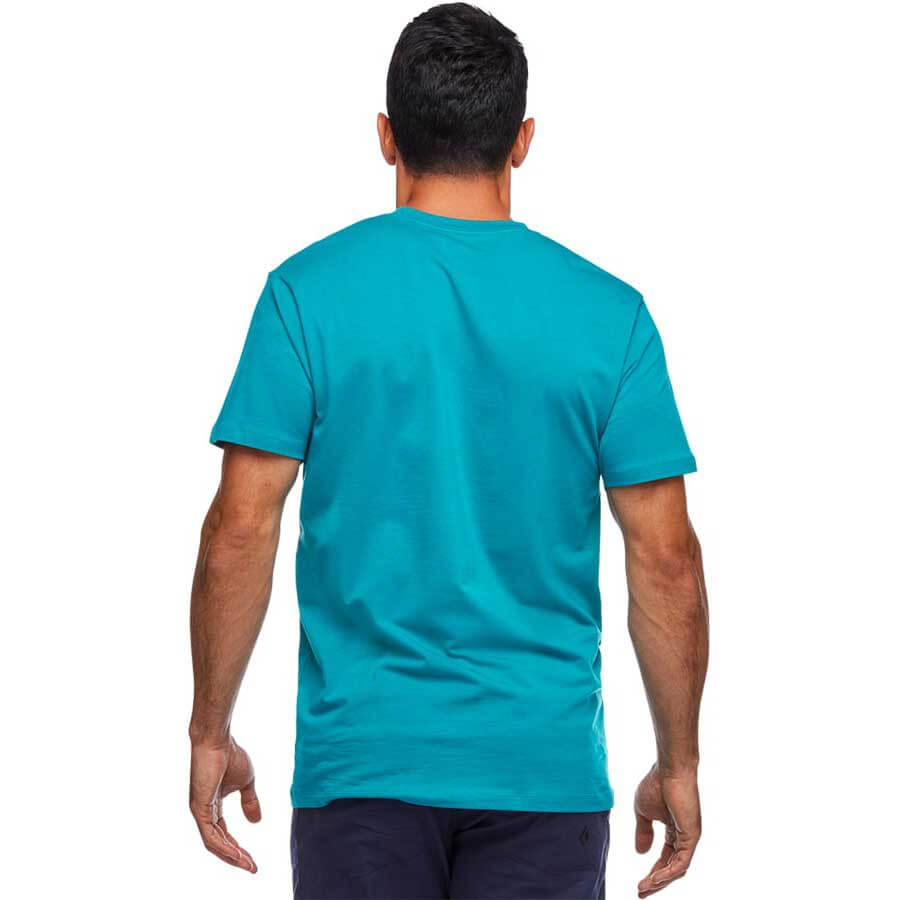 Black Diamond Stacked Logo Tee Crew Neck Cotton T-shirt
