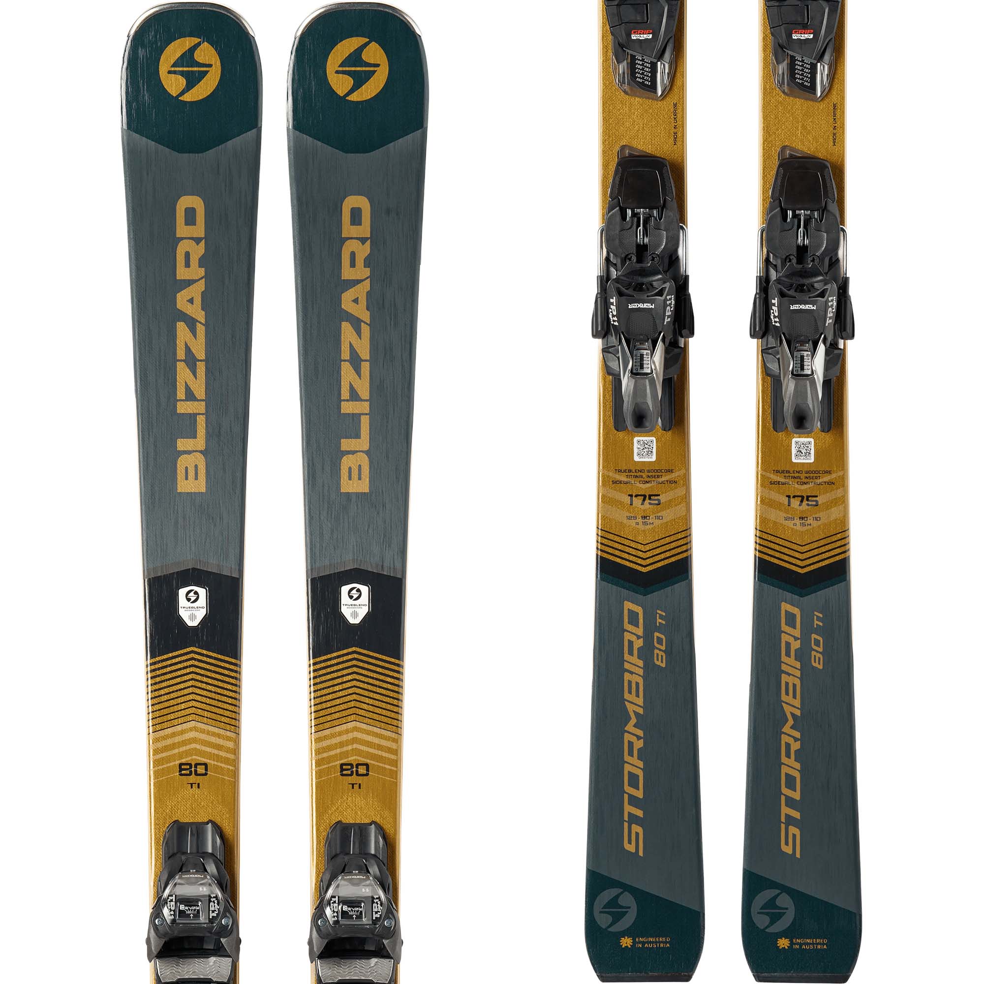 Blizzard Stormbird 80 Ti Skis + TP 11 Light Bindings