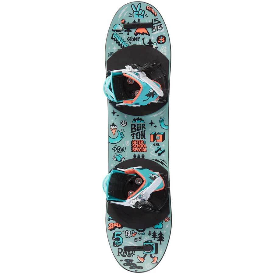 Burton Kids' After School All Mountain Special  Snowboard Package + Mini Grom Bindings