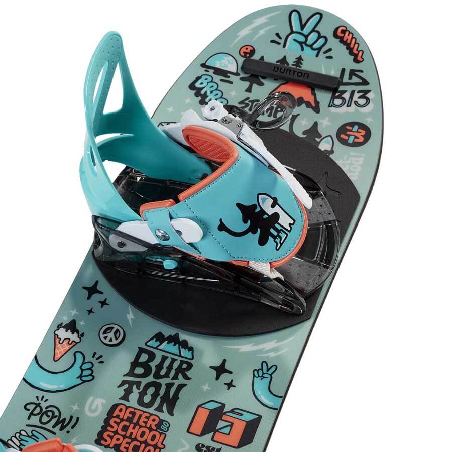 Burton Kids' After School All Mountain Special  Snowboard Package + Mini Grom Bindings