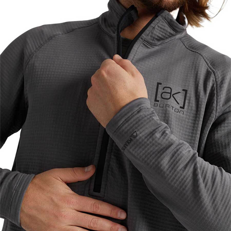 Burton [ak] Helium Grid Half Zip Fleeces | Absolute-Snow