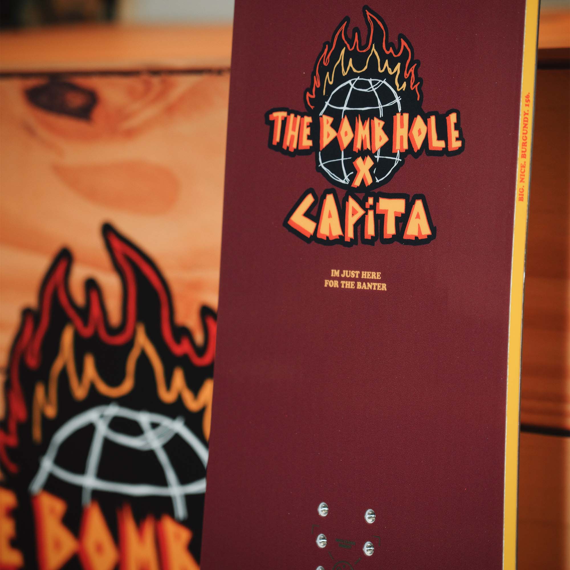 Capita Big Nice Burgundy All Mountain Freestyle Snowboard