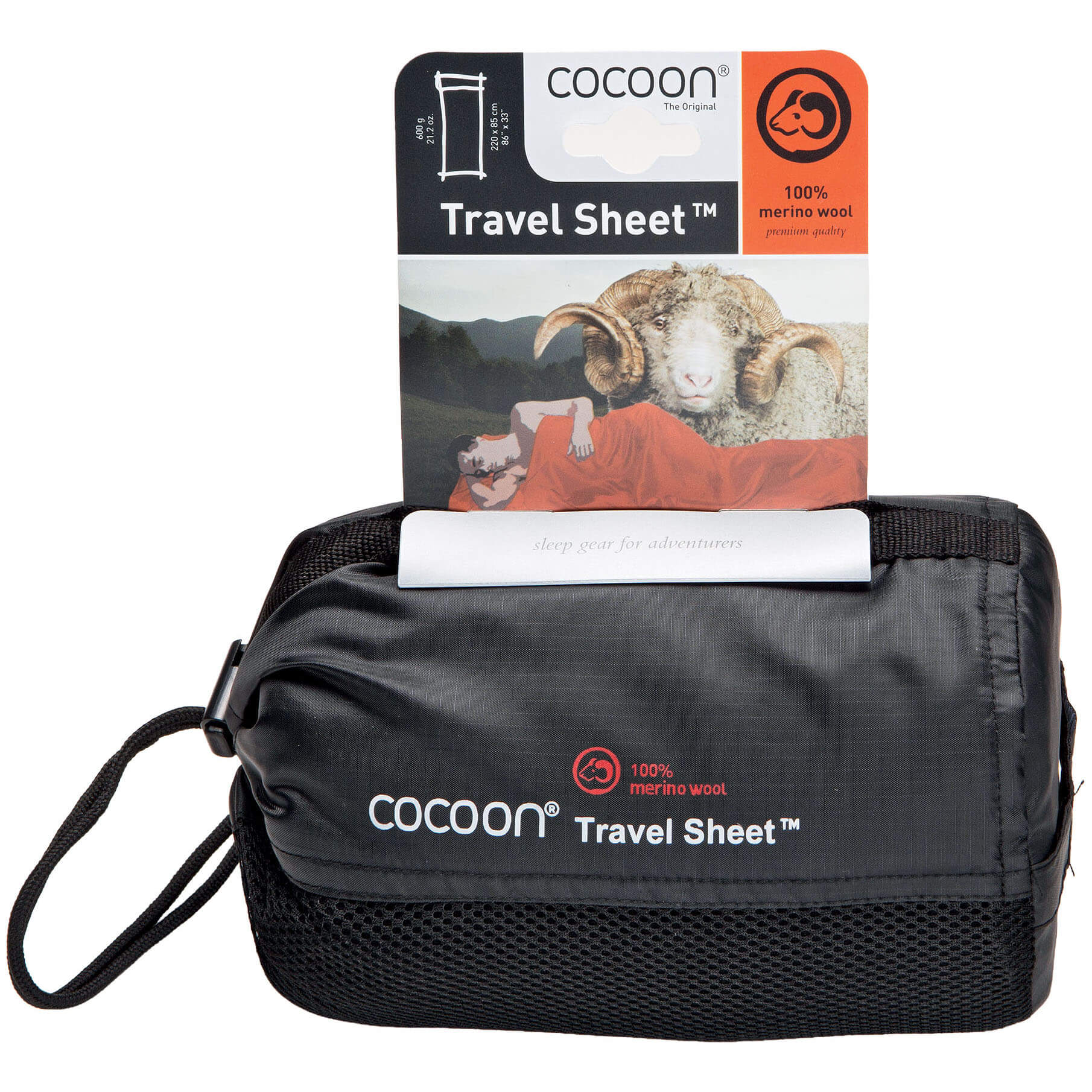 Cocoon Merino Wool Travelsheet Sleeping Bag Liner & Sleep Sack