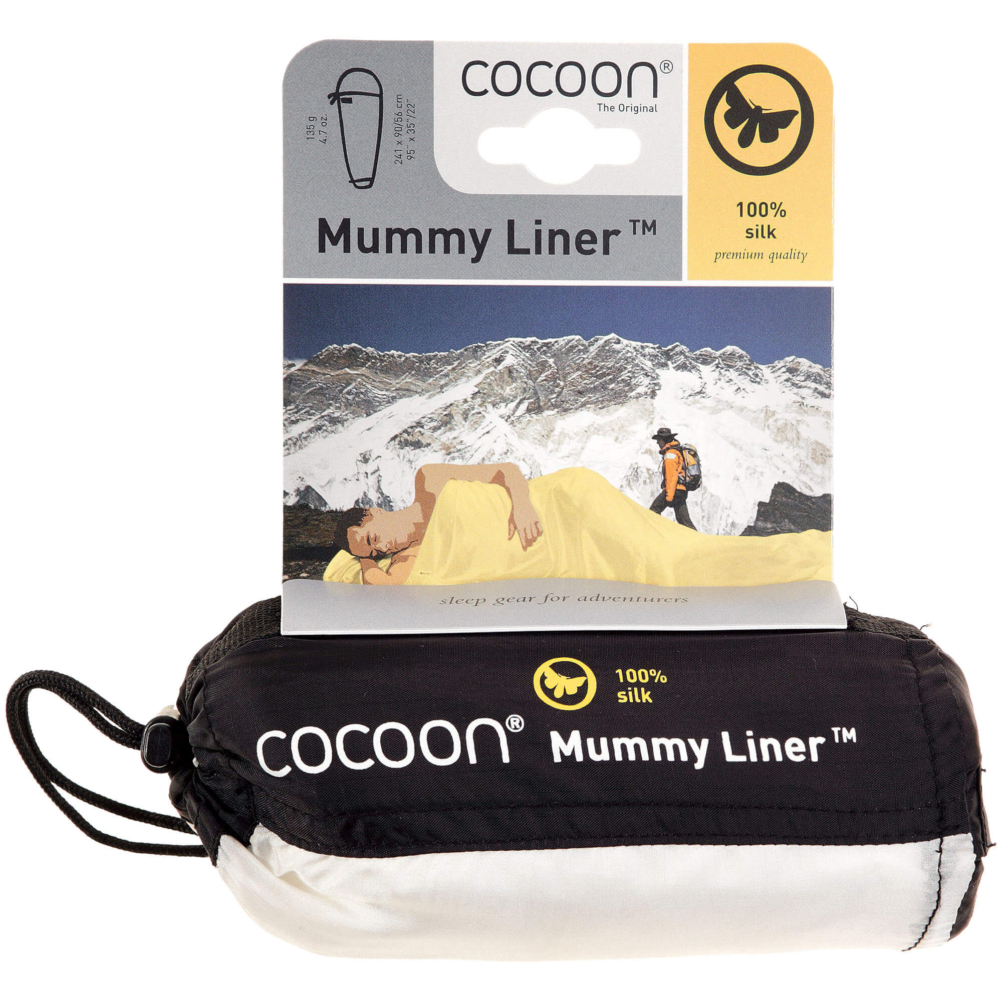 Cocoon MummyLiner Silk Ultralight Sleeping Bag Liner
