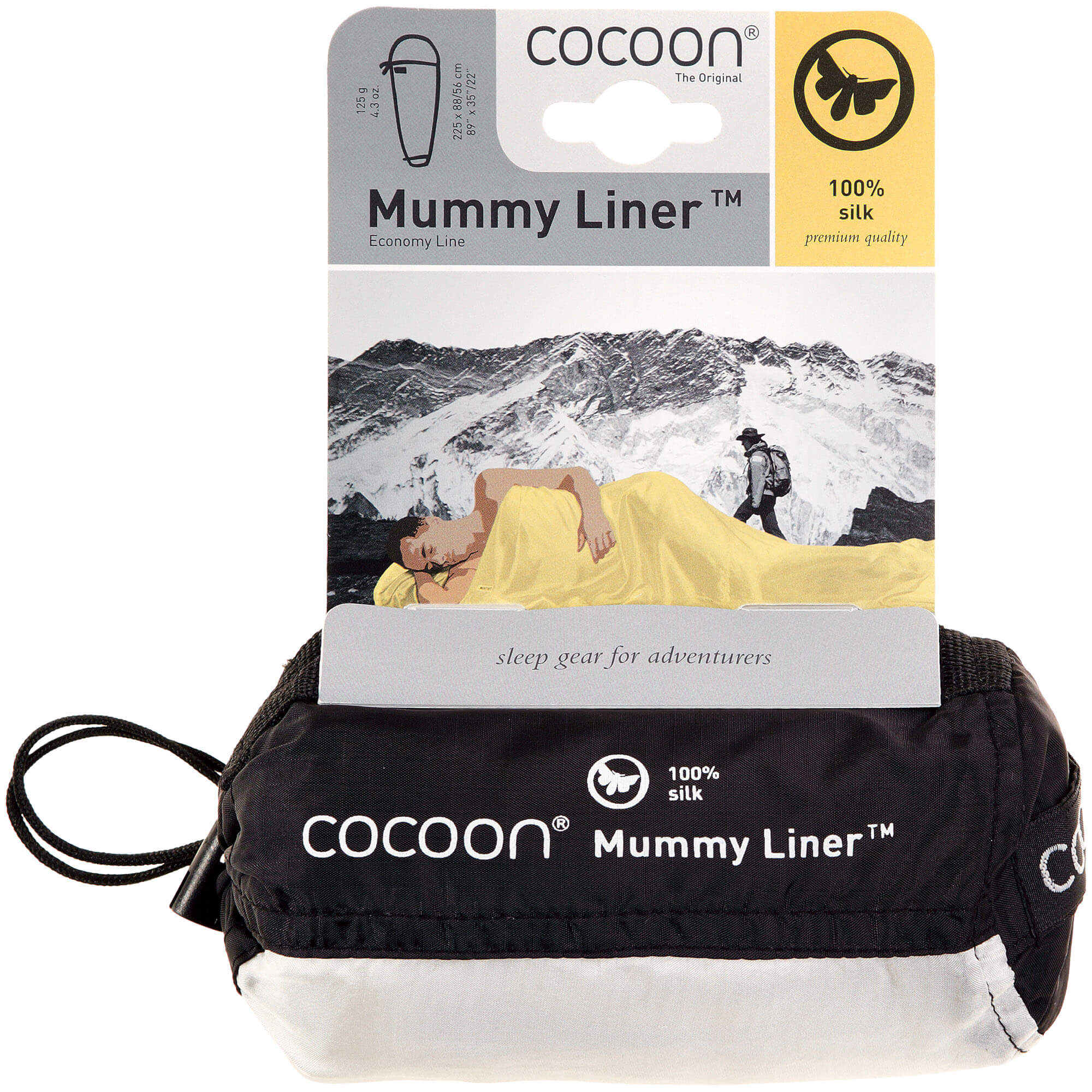 Cocoon Mummyliner Silk Economy Ultralight Sleeping Bag Liner