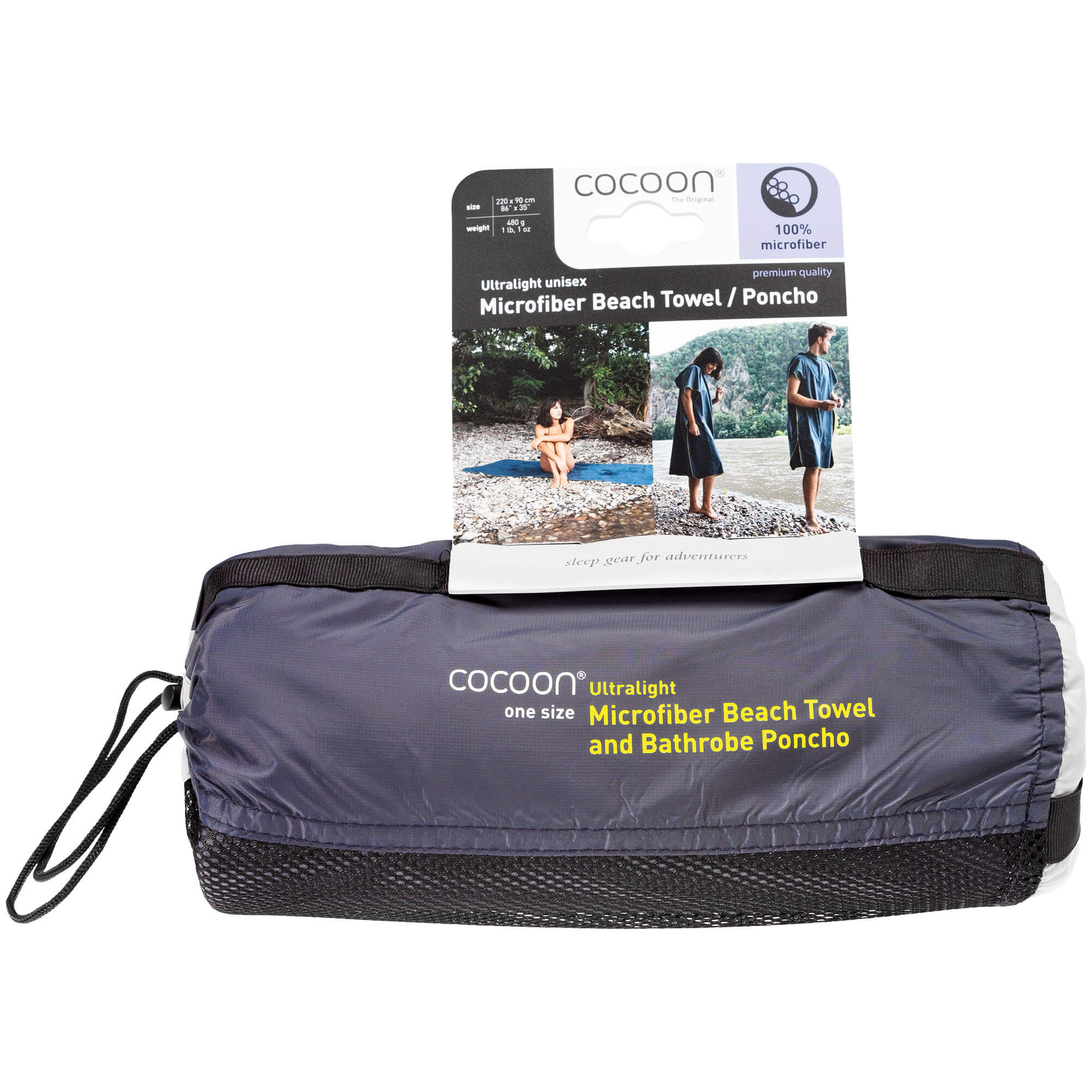 Cocoon Poncho Towel Ultralight Microfiber Beach Towel