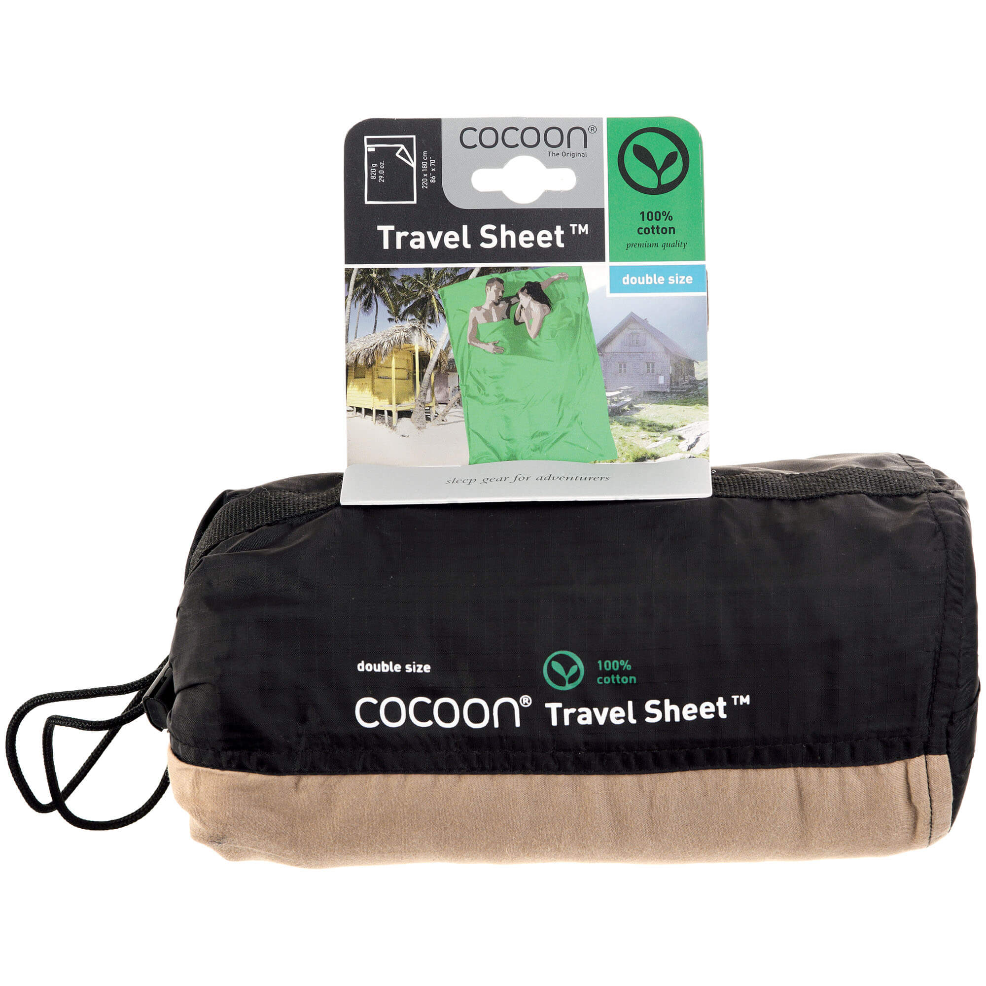 Cocoon TravelSheet Cotton Double Sleeping Bag Liner