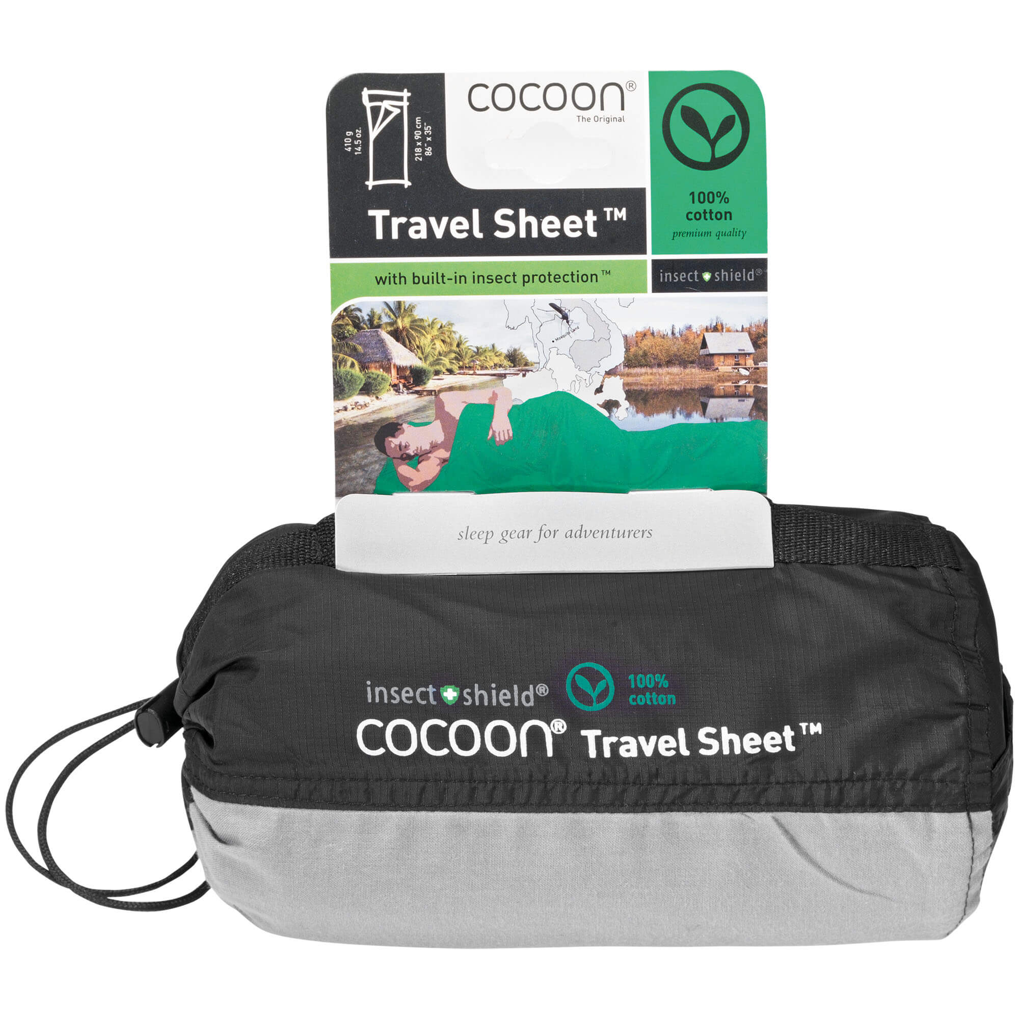 Cocoon TravelSheet Insect Shield Cotton Sleeping Bag Liner