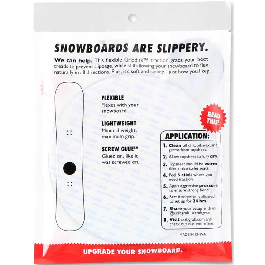 Crab Grab Grip Disk Snowboard Stomp Pad