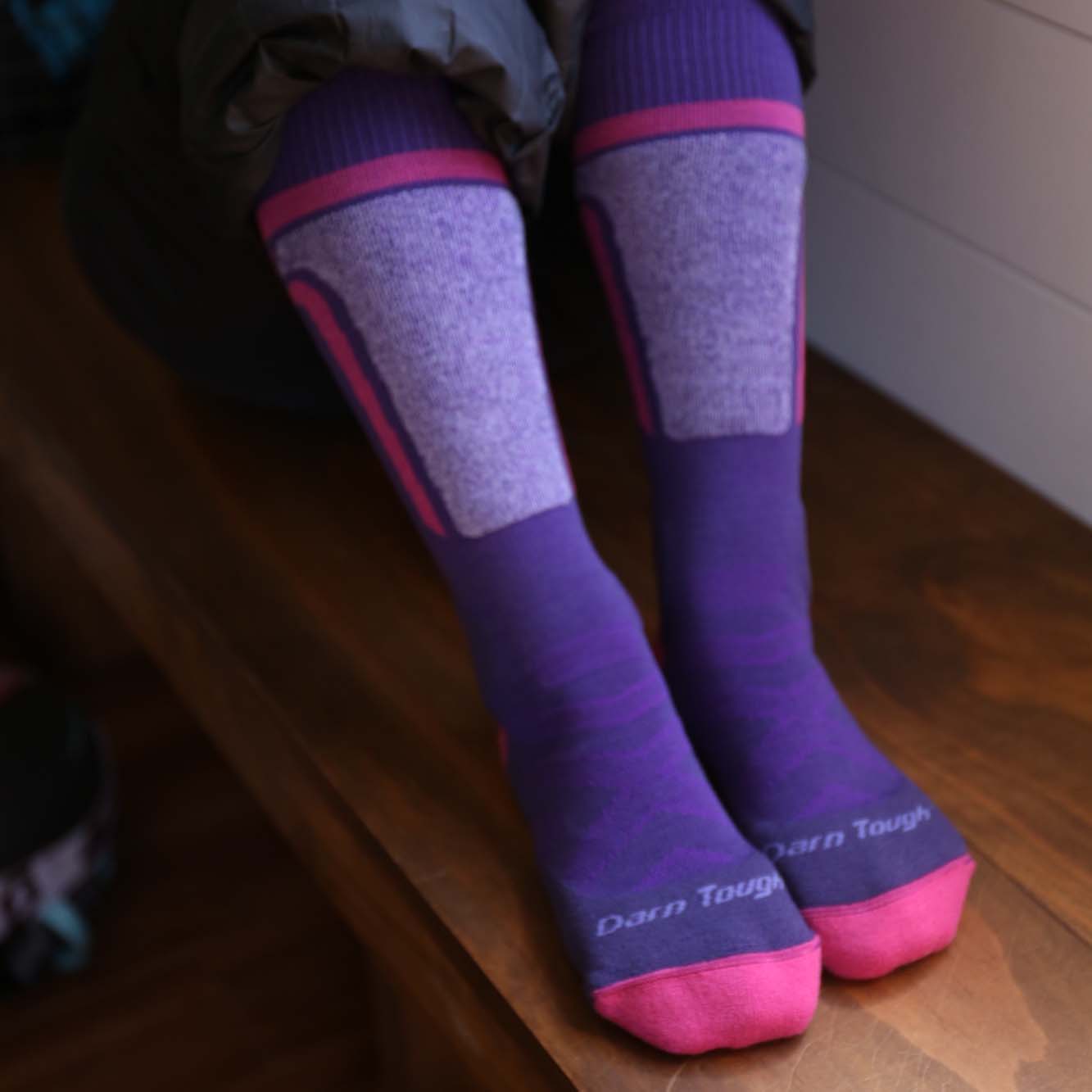 Darn Tough T-bar Merino Kids' Ski Socks