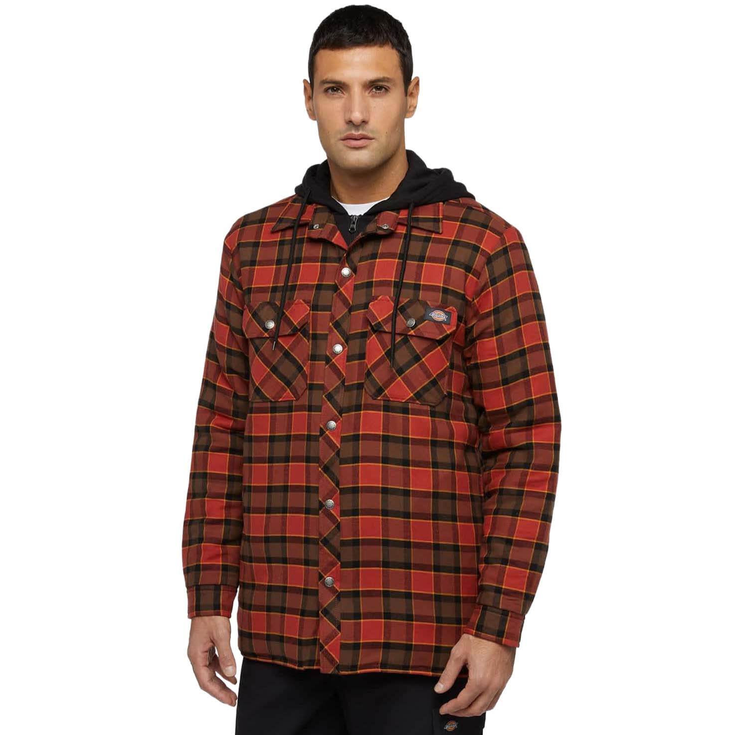 Dickies Fleece Hooded Flannel Shirt