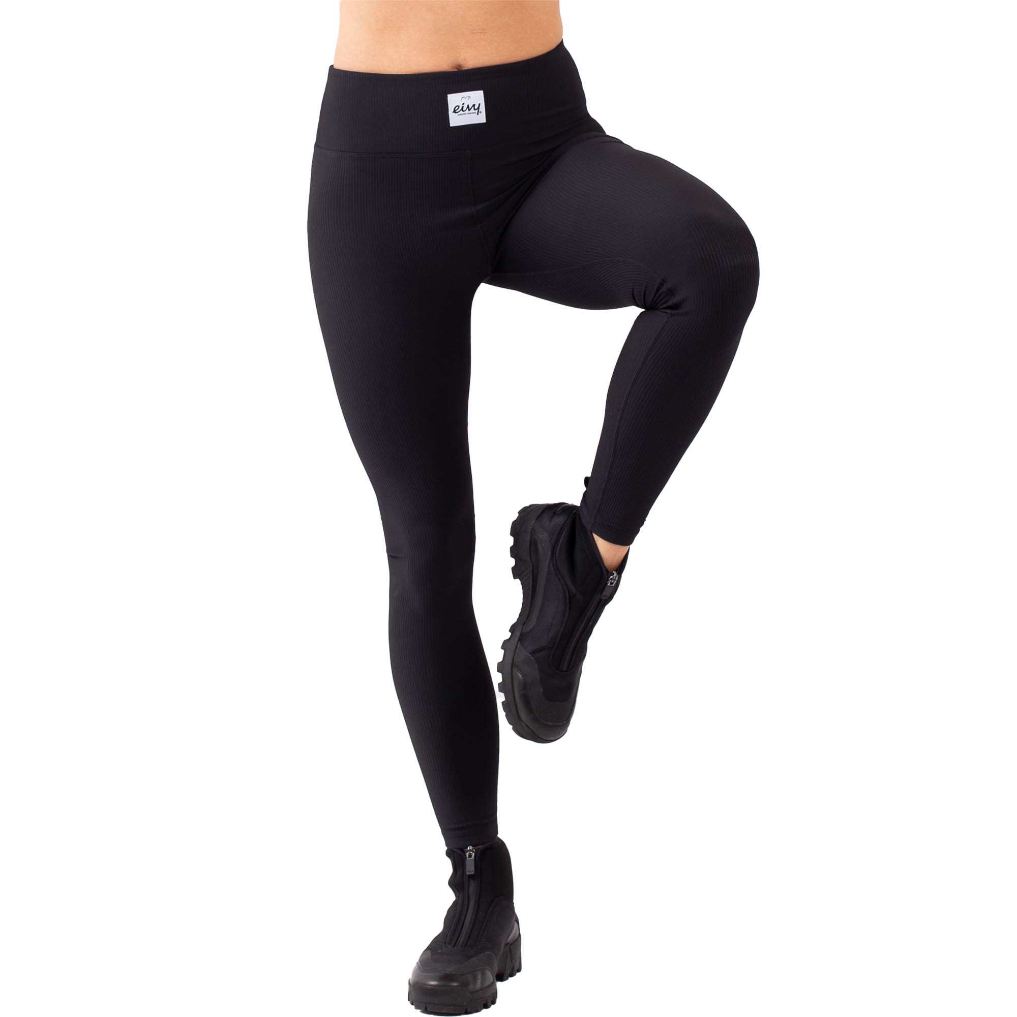 Eivy Pocket Rib Tights Women's Full Length Base Layer Pant