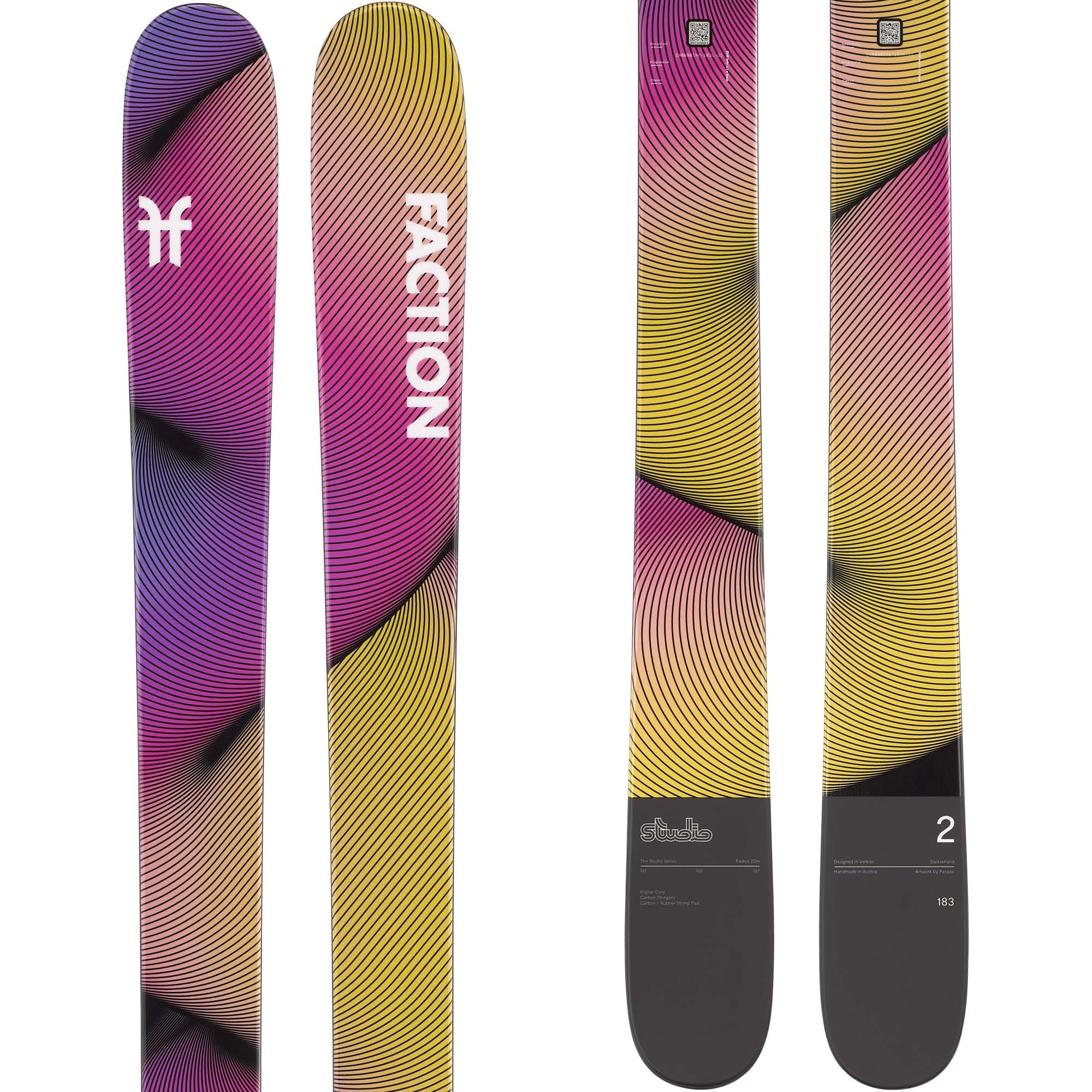 Faction Studio 2 Skis 2026 | Absolute-Snow FACTION studio 2 183cm
