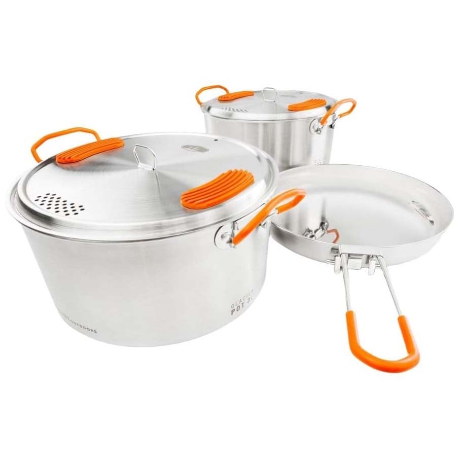 GSI Outdoors Glacier Stainless Base Camper Cookware Set