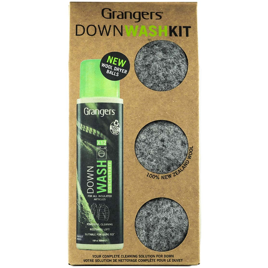 Grangers Down Wash Kit Insulated Clothing Cleaner