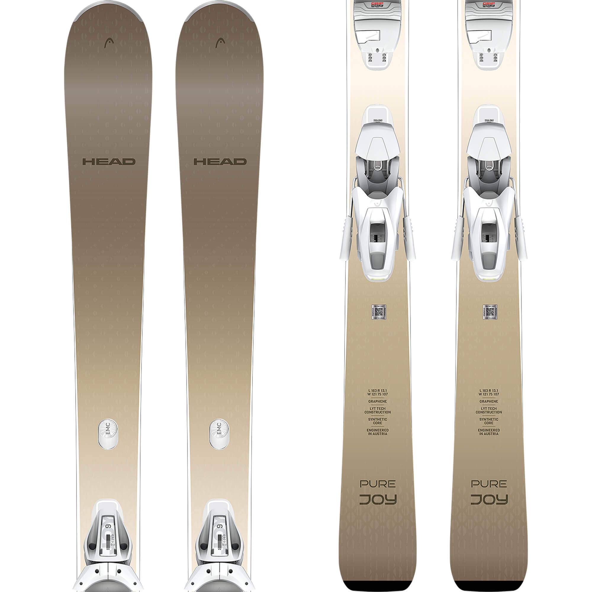 Head E.Pure Joy Women's Skis + Joy 9 Grip Walk Bindings