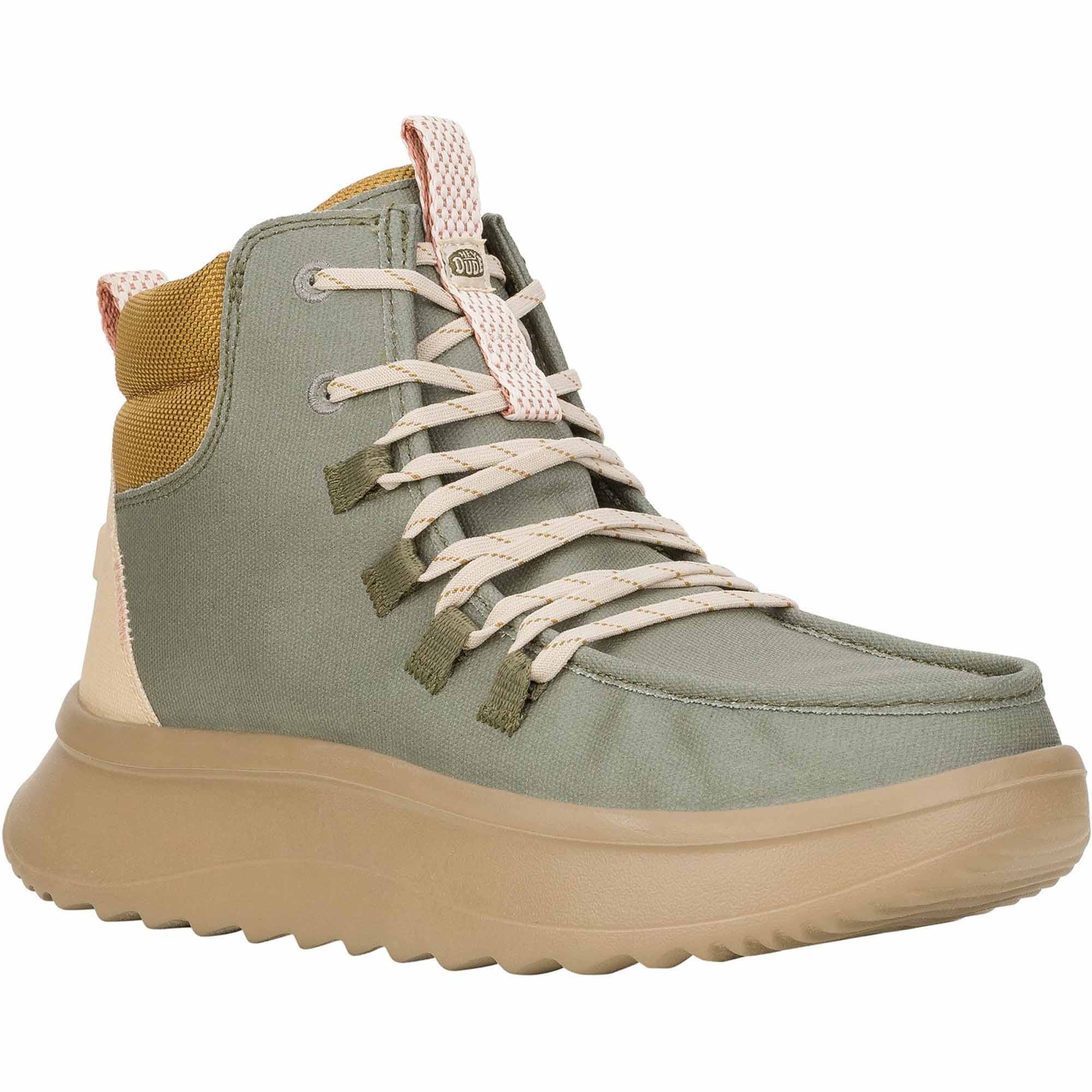 HEYDUDE Wendy Apres Coated Twill Women's Mid-Top Trainers