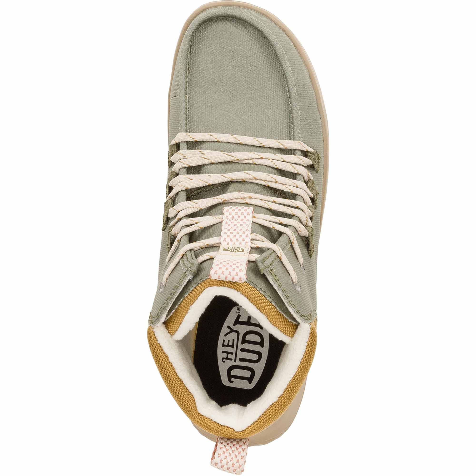 HEYDUDE Wendy Apres Coated Twill Women's Mid-Top Trainers