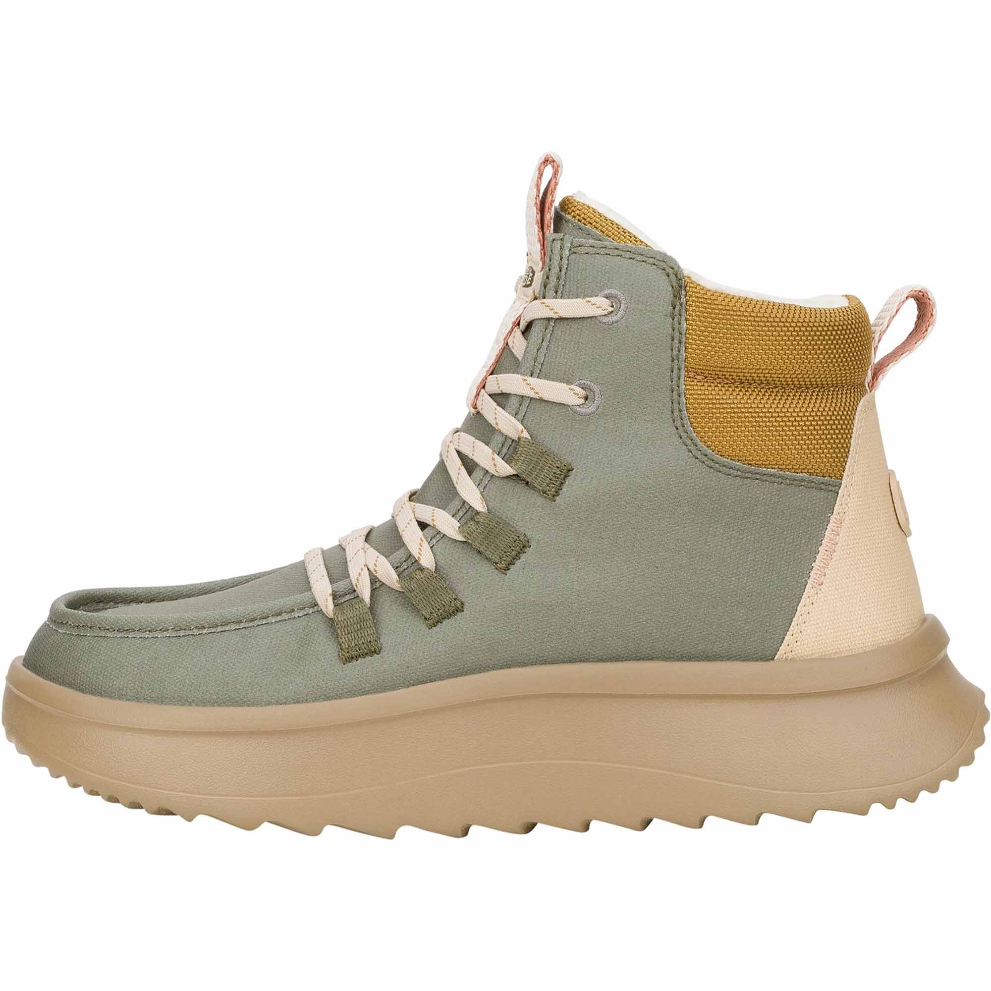 HEYDUDE Wendy Apres Coated Twill Women's Mid-Top Trainers