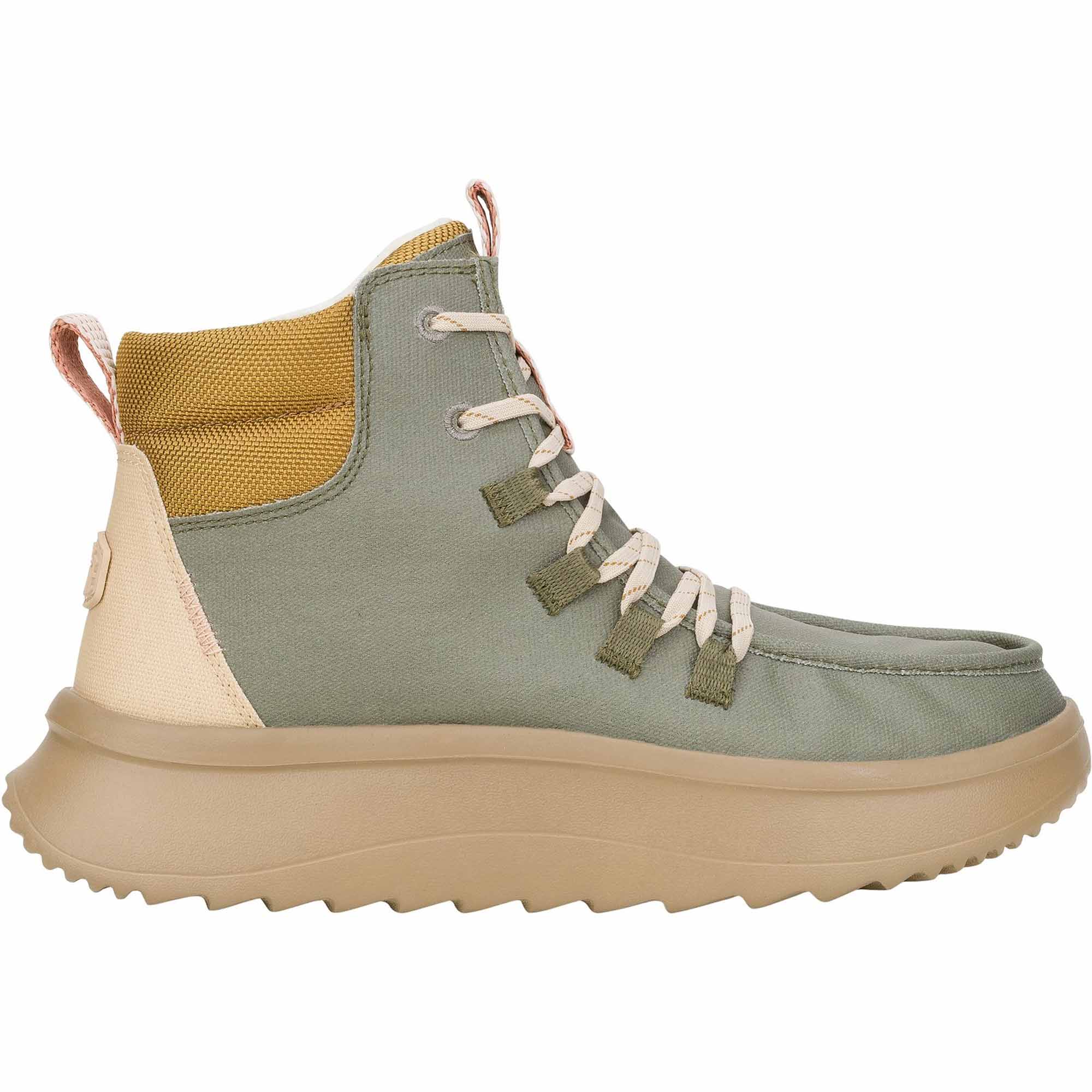 HEYDUDE Wendy Apres Coated Twill Women's Mid-Top Trainers