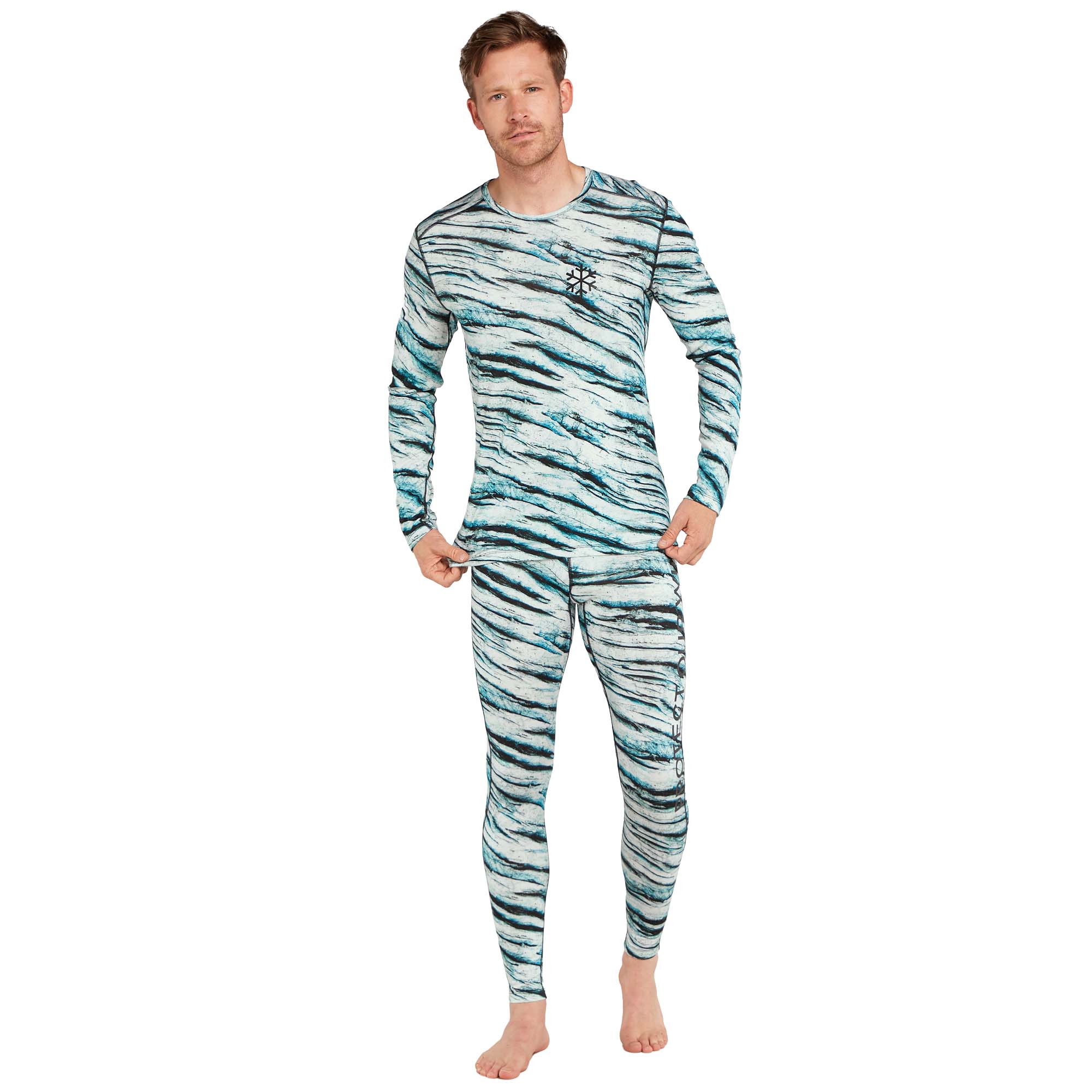 Icebreaker Merino 200 Oasis Ls Crew Protect Our Winters Aop Tops