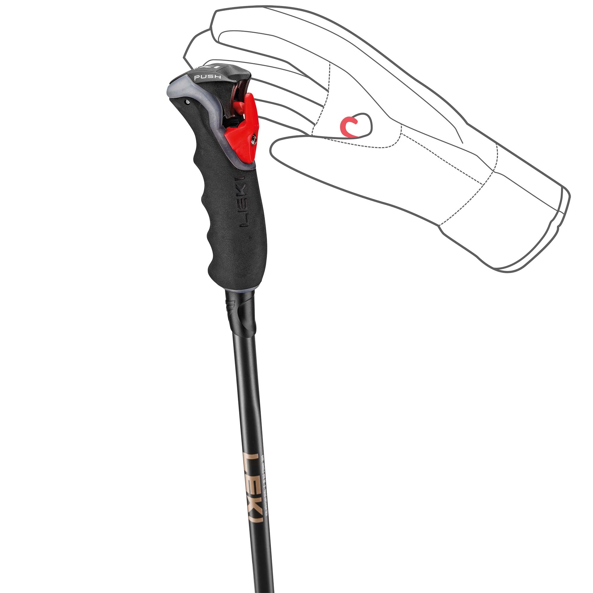 Leki Artena Airfoil 3D Women's Slalom Grip Ski Poles