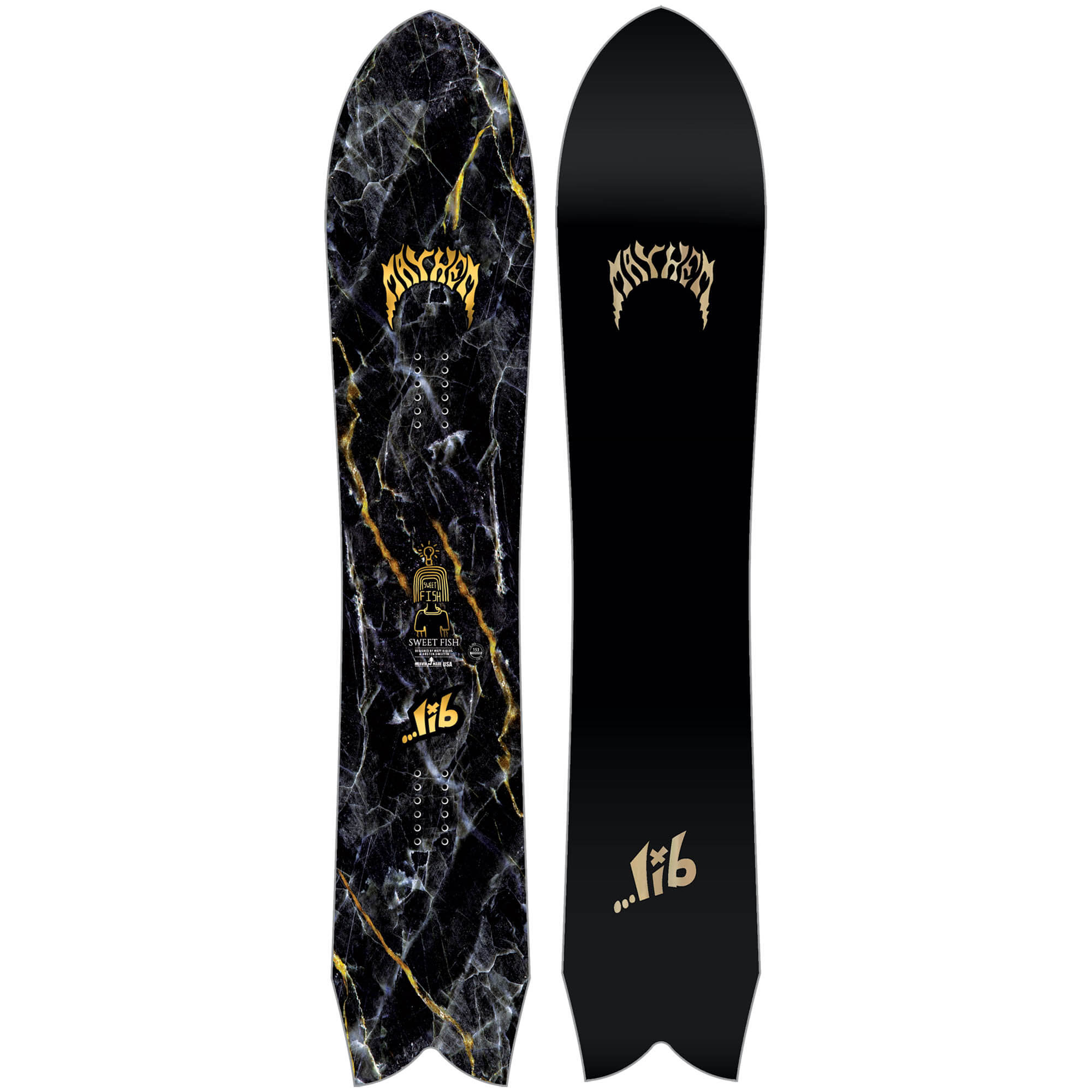 Lib Tech Mayhem Sweet Fish Freeride Snowboard