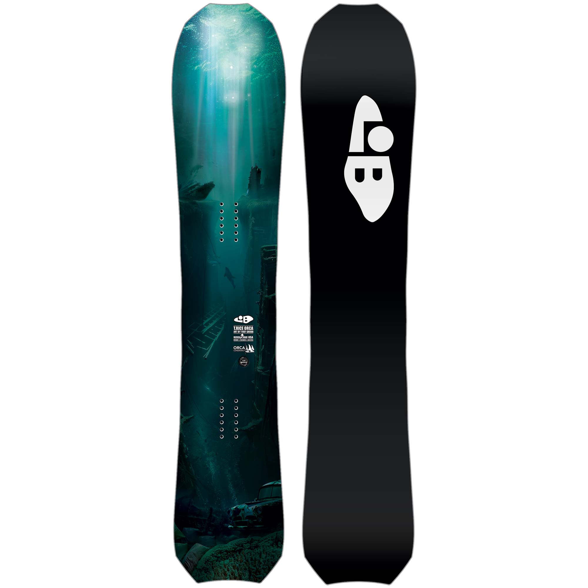 LIB TECH スノーボード ホワイト/ブラック Lib Tech T.Rice Orca Snowboards 2021 | Absolute-Snow