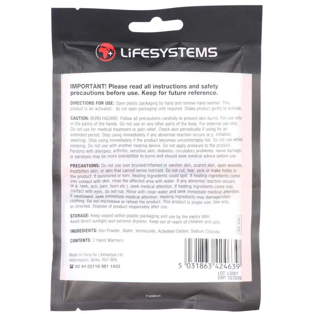 Lifesystems Air Activated Hand Warmers