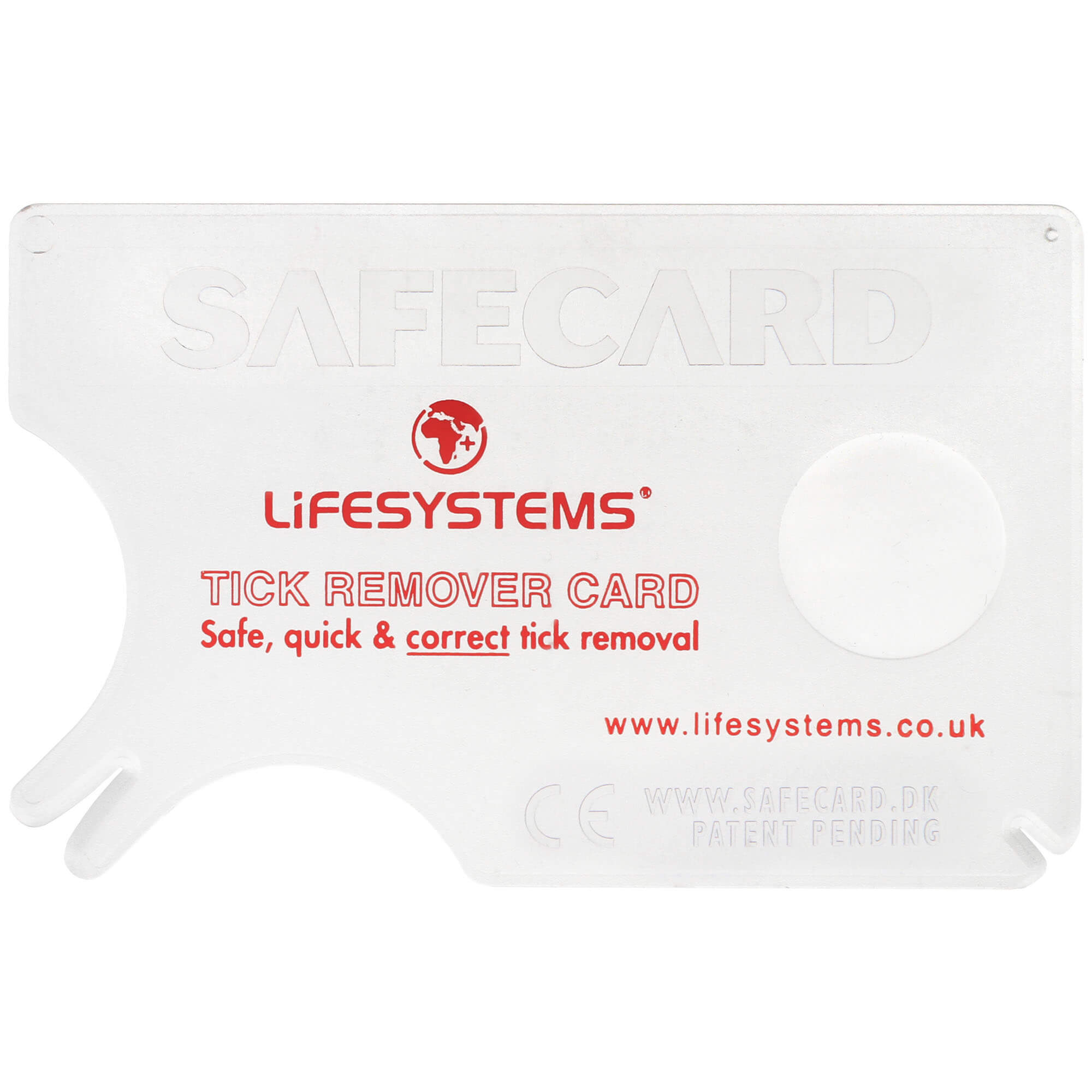 Lifesystems Tick Remover Card Pocket Insect Removal