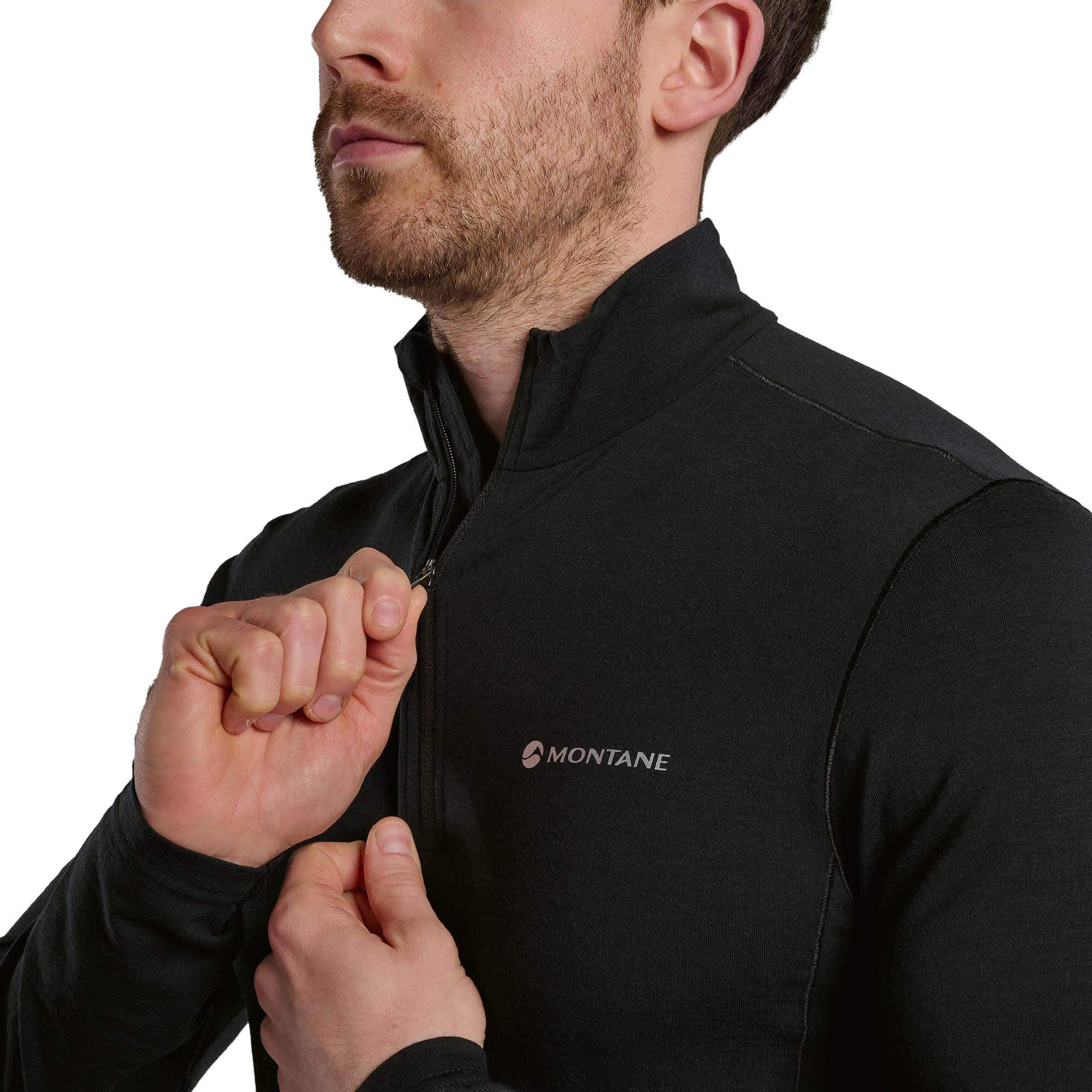 Montane Men’s Malli Long Sleeve Zip Merino T-Shirt