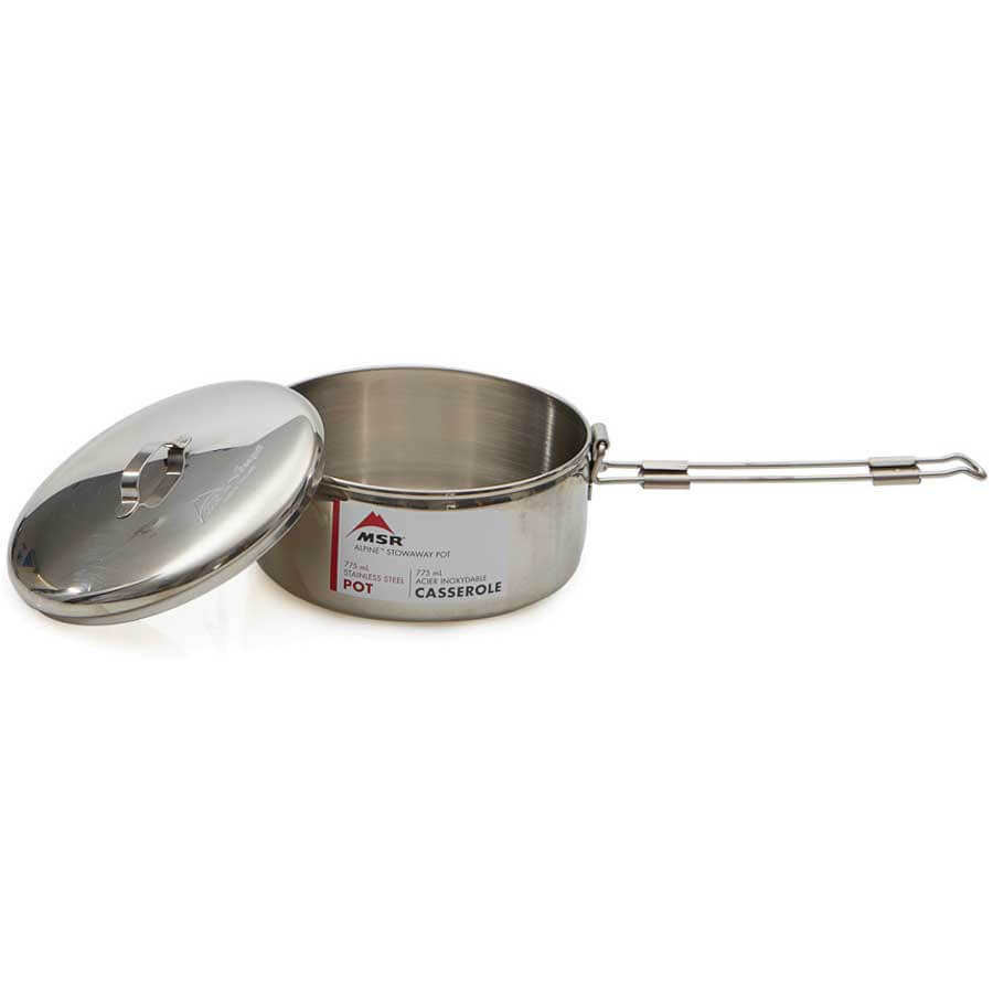 MSR Alpine StowAway Pot 775ml Stainless Steel Camp Cookware
