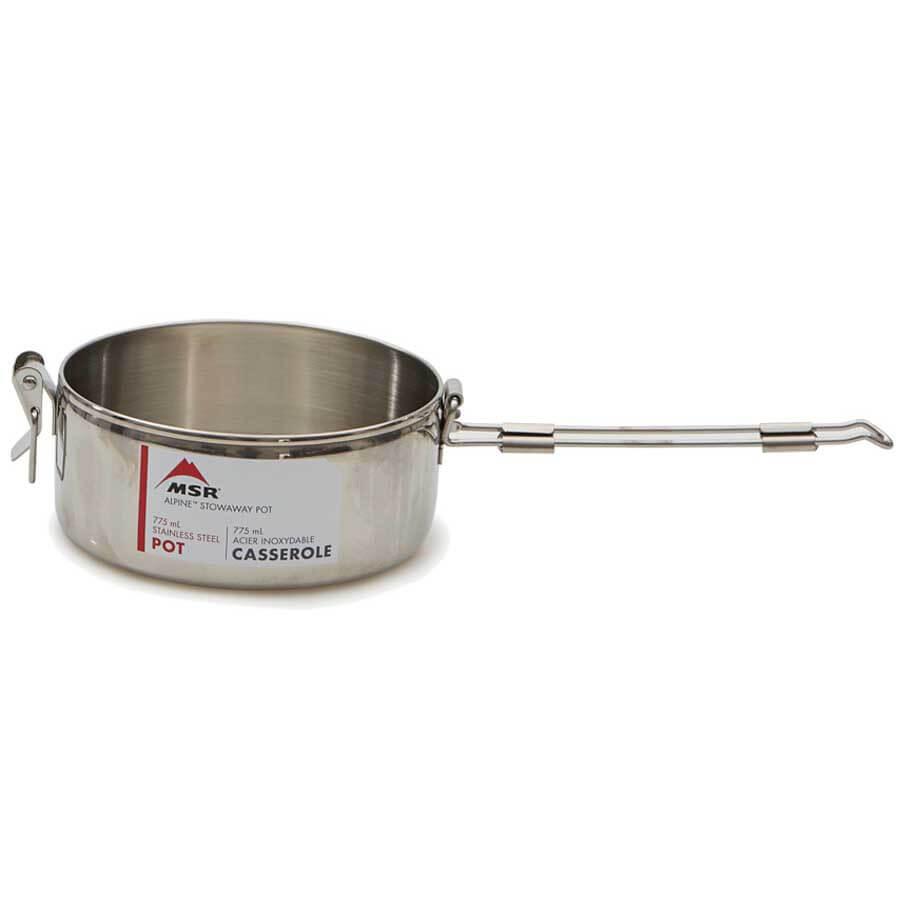 MSR Alpine StowAway Pot 775ml Stainless Steel Camp Cookware