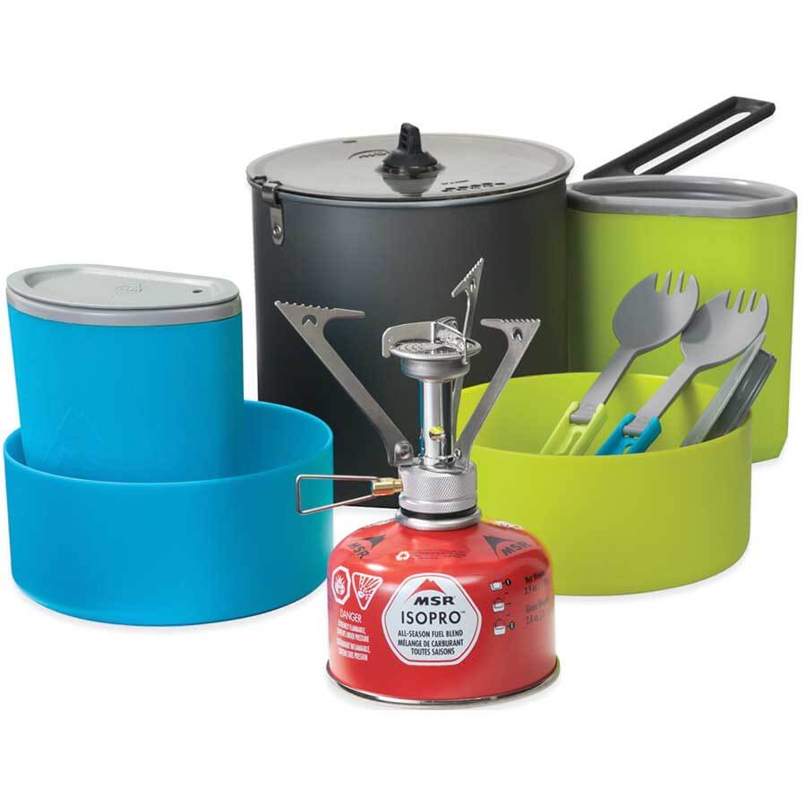 MSR Pocket Rocket Stove Kit Single Burner & Cookware Set