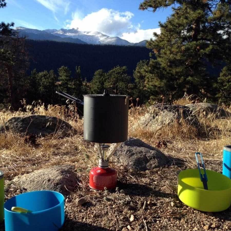 MSR Pocket Rocket Stove Kit Single Burner & Cookware Set