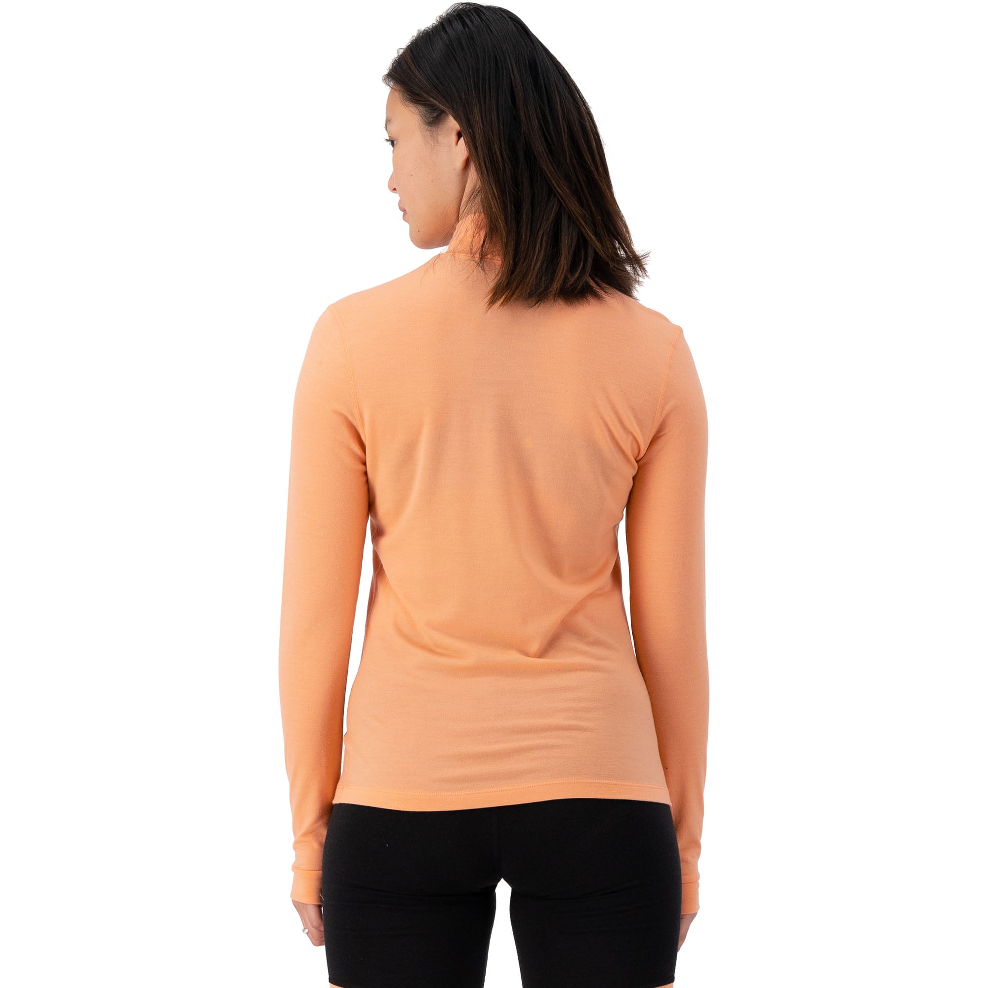 Mons Royale Cascade Merino Flex 200 Mock Neck LS Women's  Long Sleeve  Top