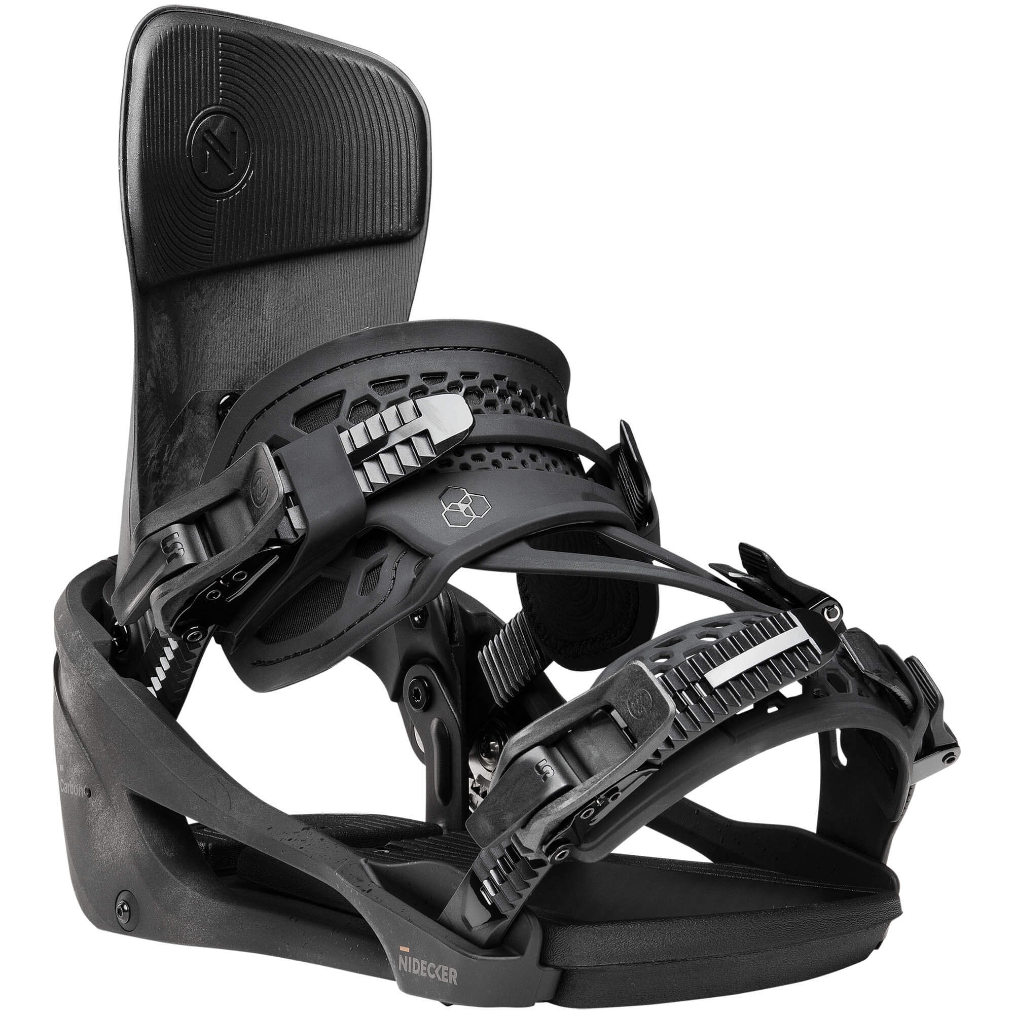 Nidecker Carbon Supermatic Step-In Snowboard Bindings